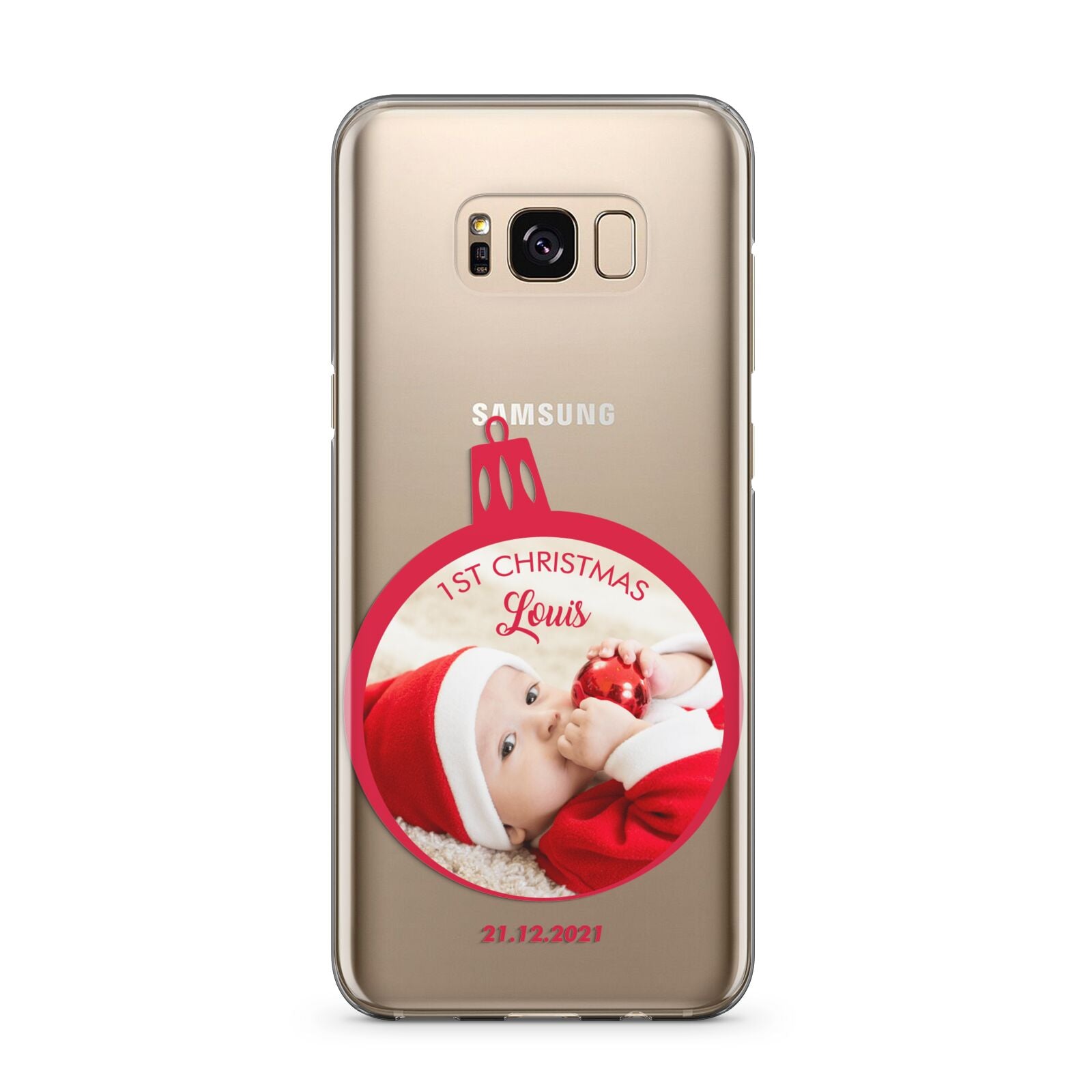 First Christmas Personalised Photo Samsung Galaxy S8 Plus Case