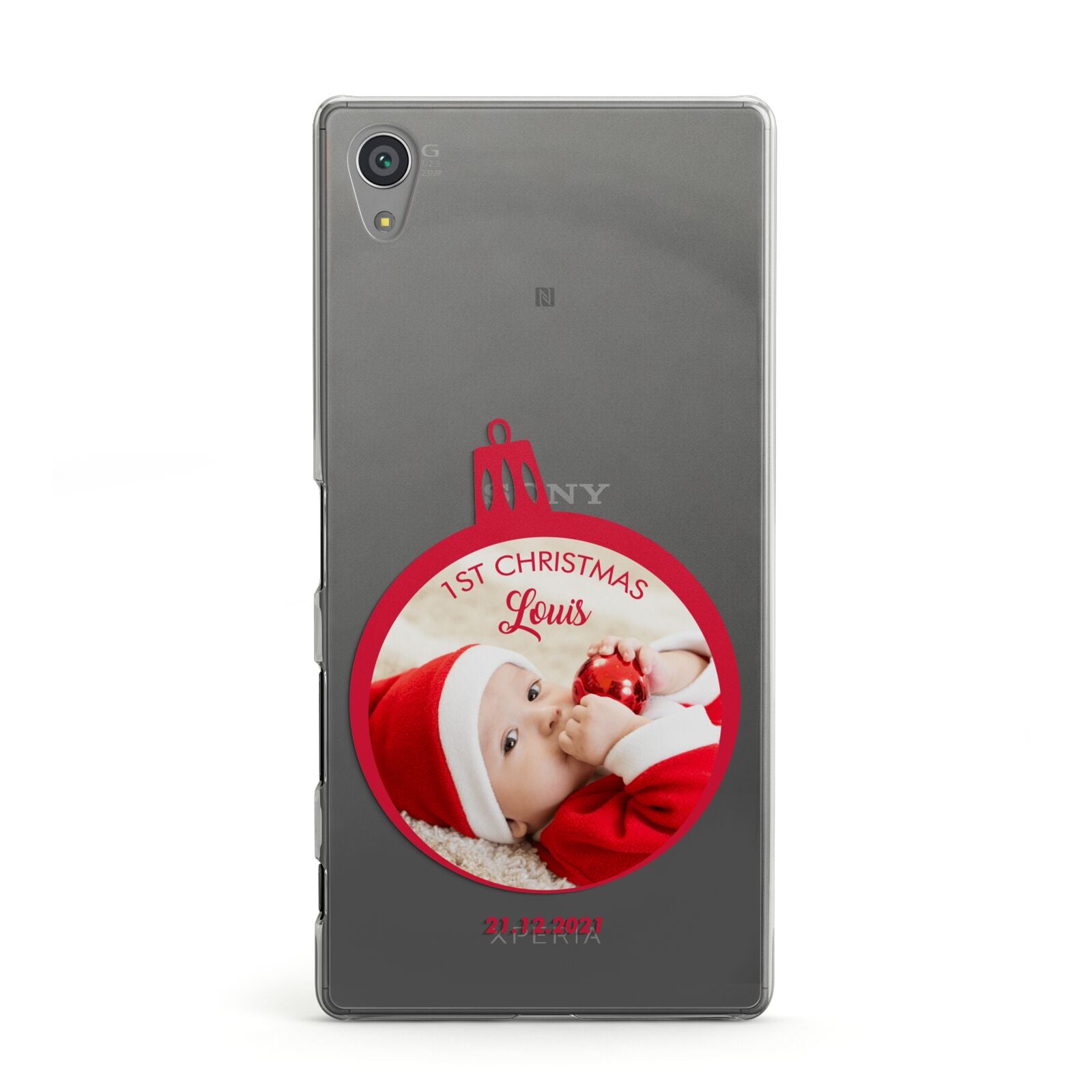 First Christmas Personalised Photo Sony Xperia Case