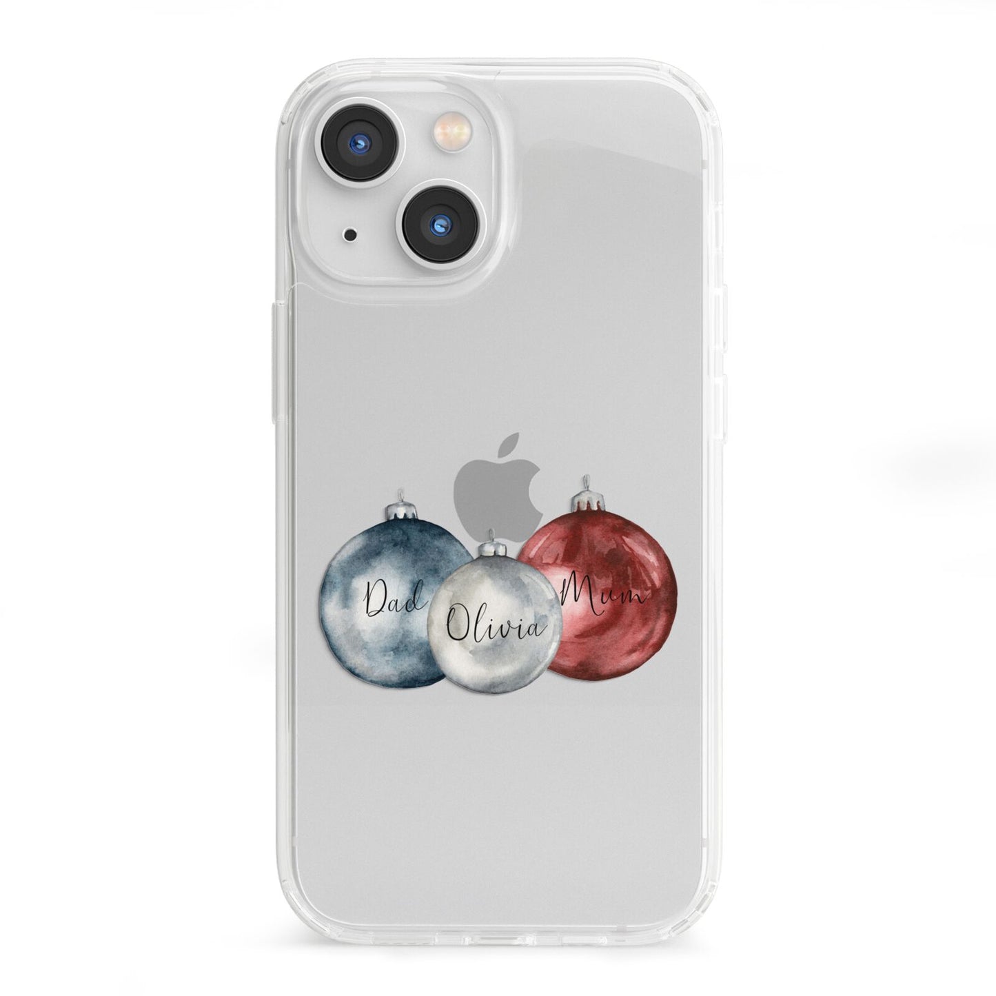 First Christmas Personalised iPhone 13 Mini Clear Bumper Case