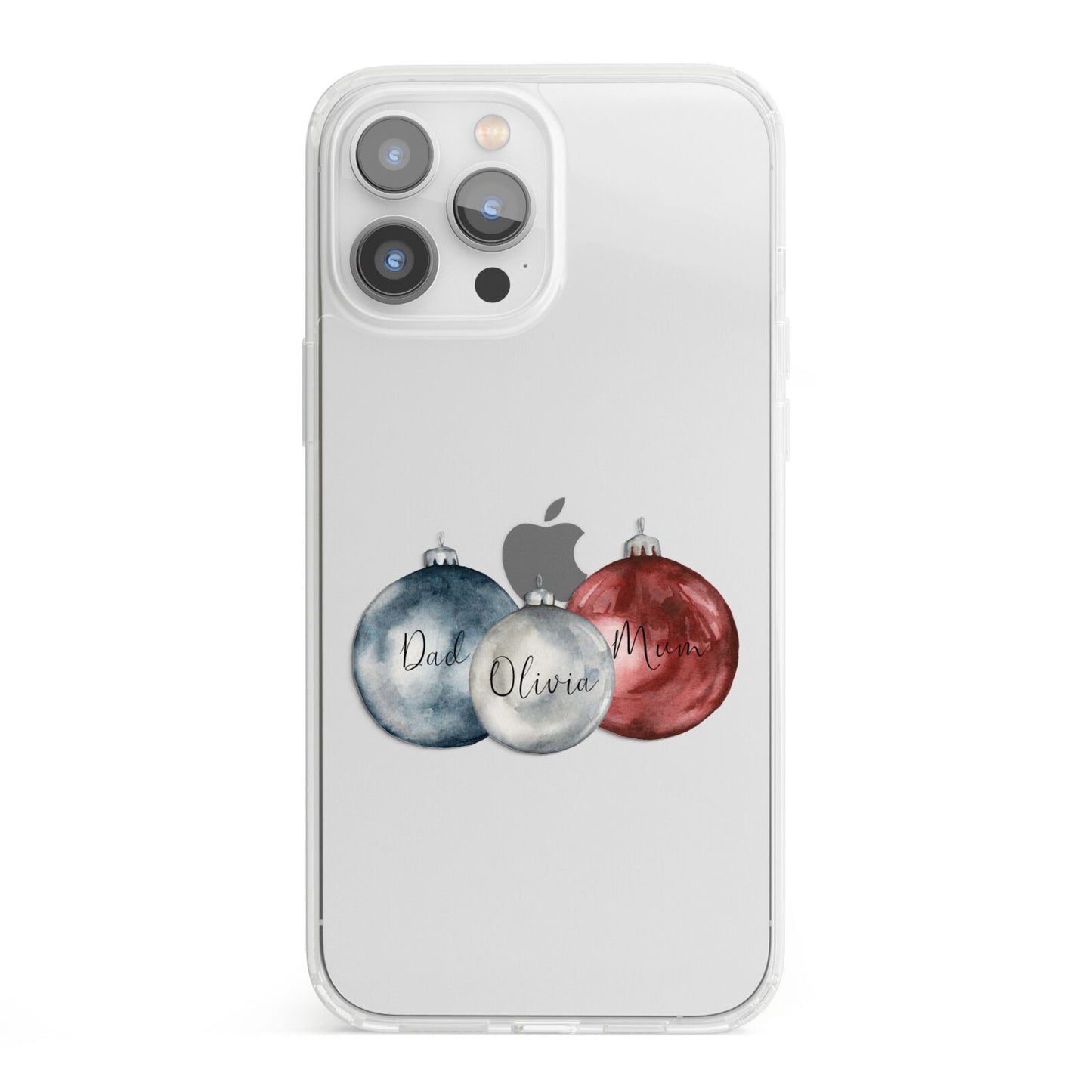 First Christmas Personalised iPhone 13 Pro Max Clear Bumper Case