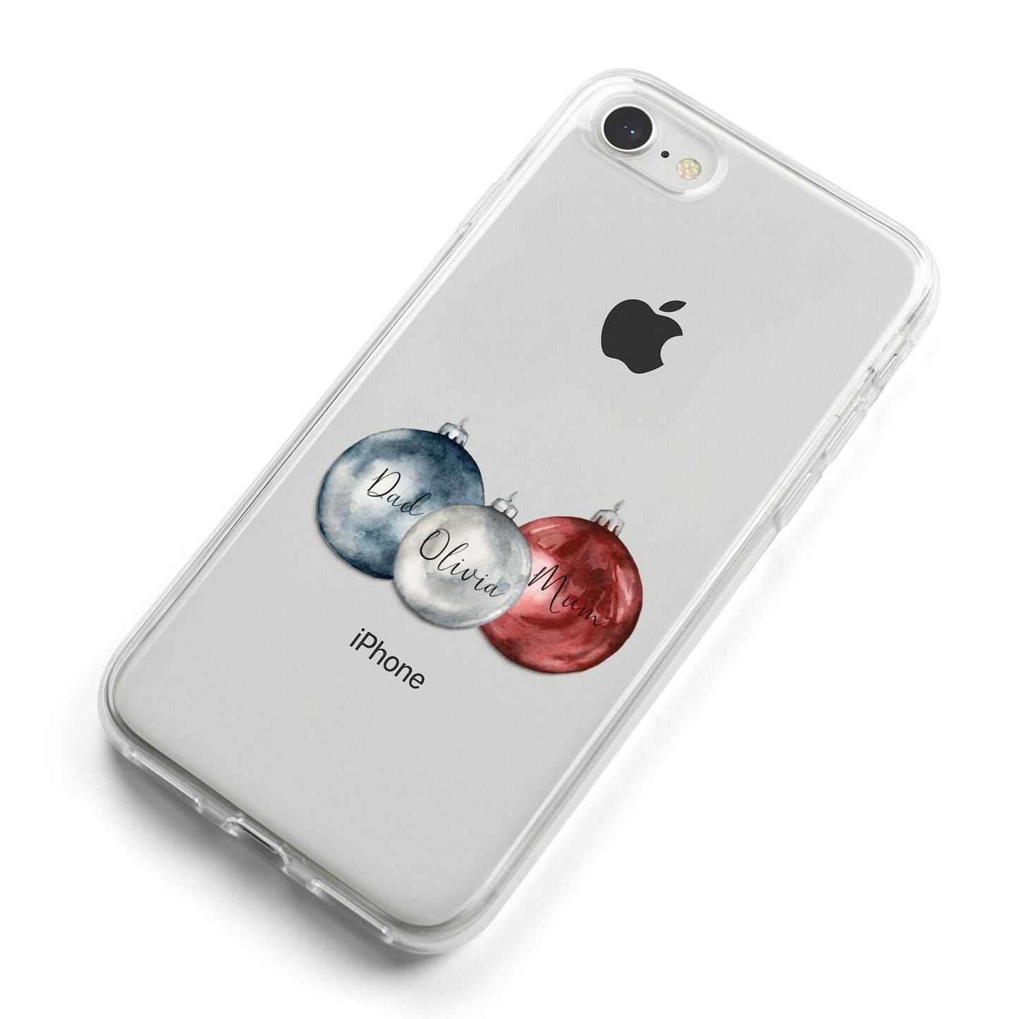 First Christmas Personalised iPhone 8 Bumper Case on Silver iPhone Alternative Image