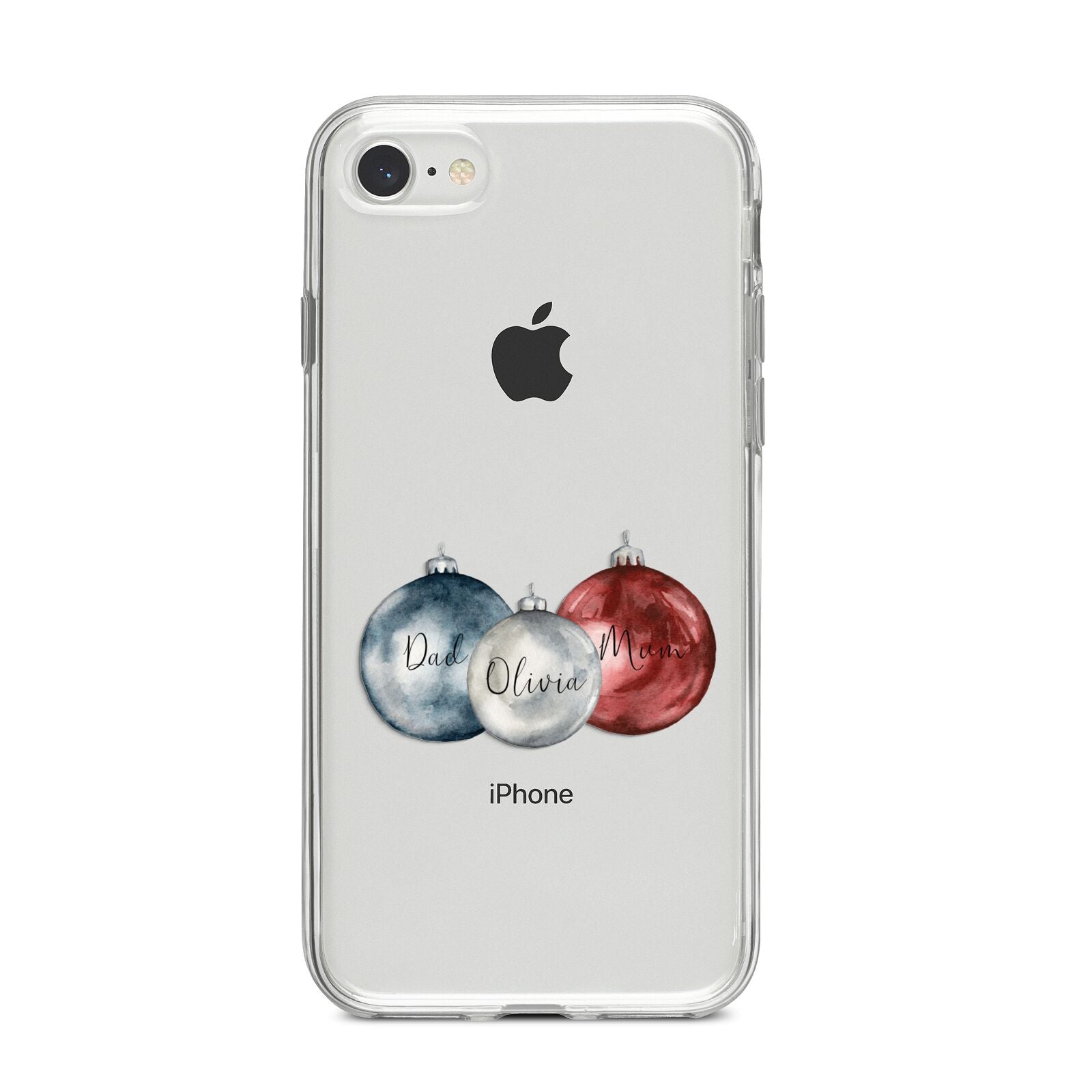 First Christmas Personalised iPhone 8 Bumper Case on Silver iPhone