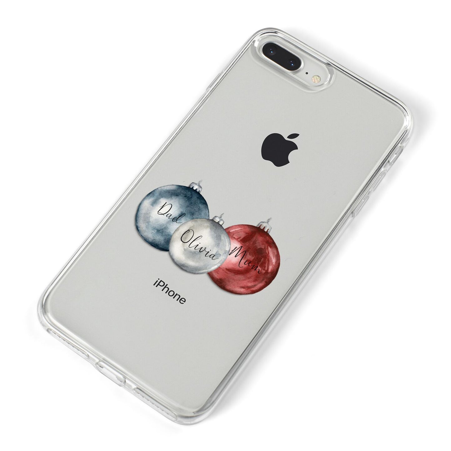 First Christmas Personalised iPhone 8 Plus Bumper Case on Silver iPhone Alternative Image