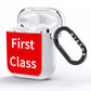 First Class AirPods Clear Case Side Image