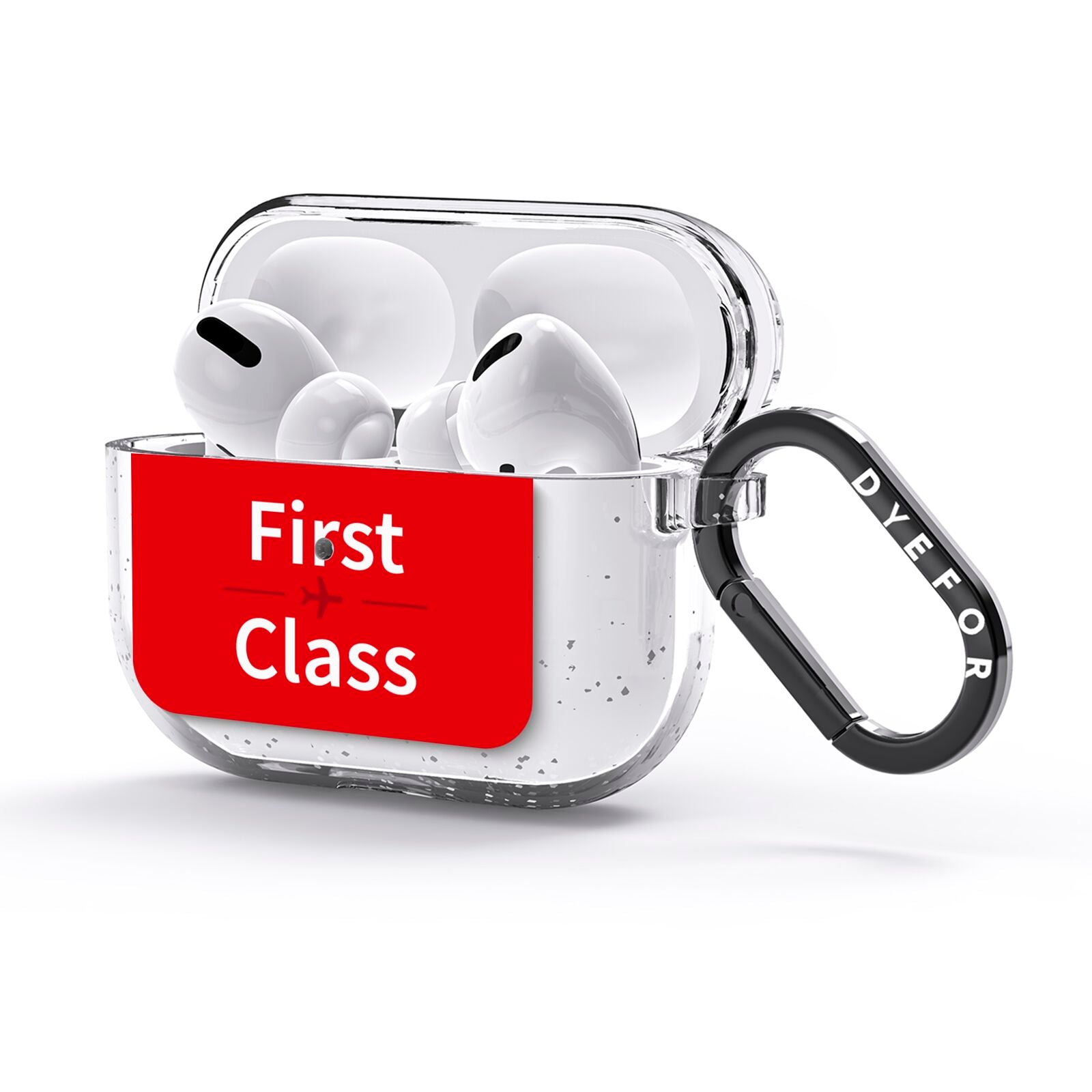 First Class AirPods Glitter Case 3rd Gen Side Image