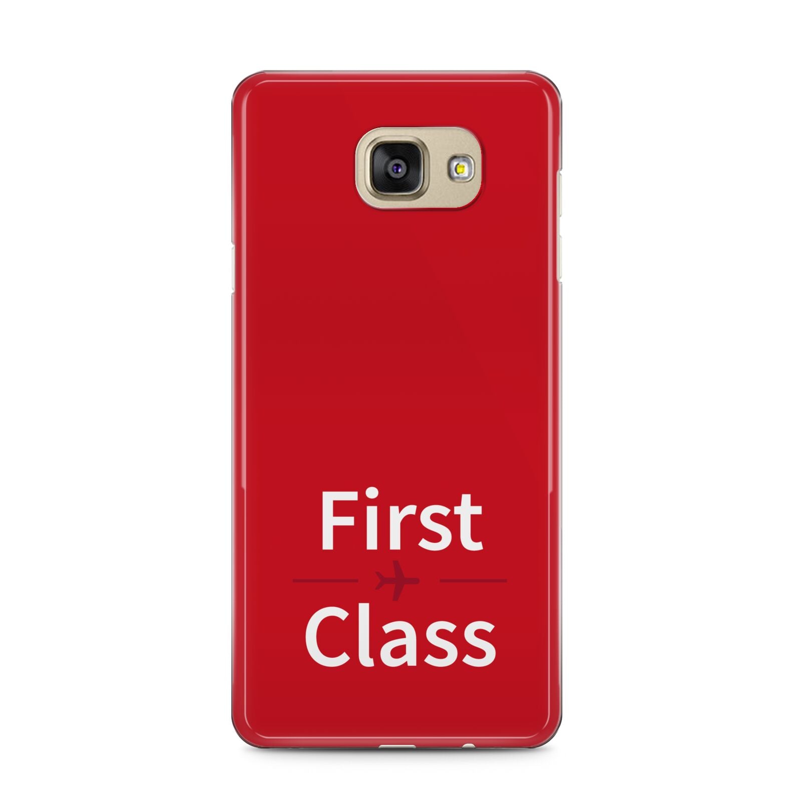 First Class Samsung Galaxy A5 2016 Case on gold phone