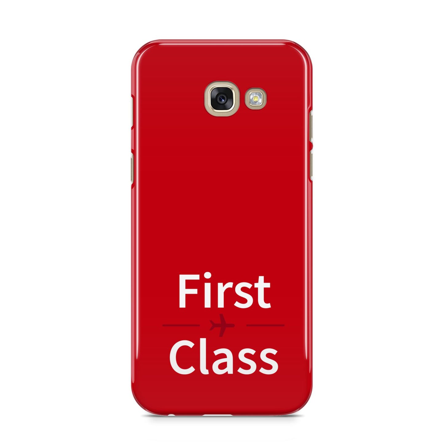 First Class Samsung Galaxy A5 2017 Case on gold phone