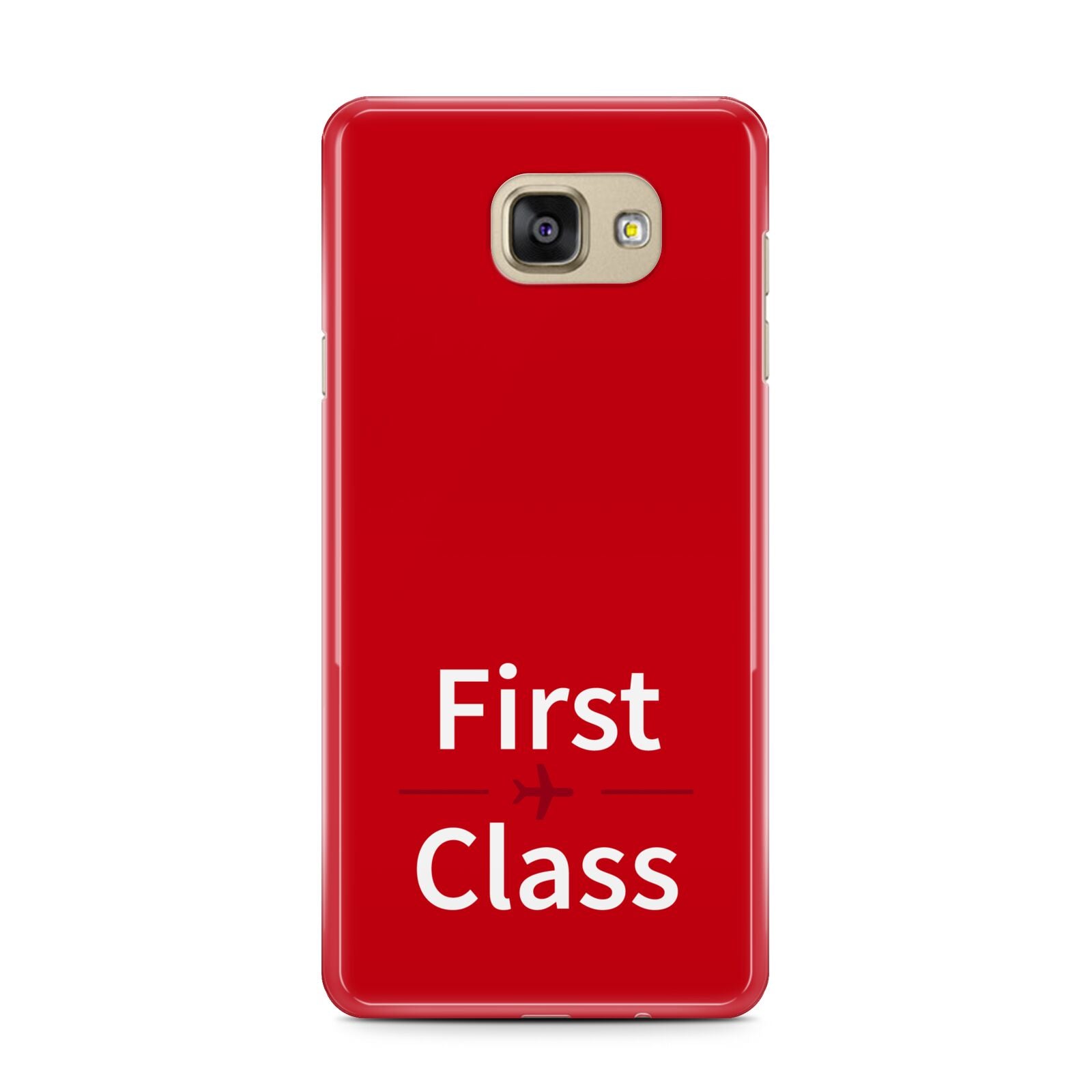 First Class Samsung Galaxy A7 2016 Case on gold phone