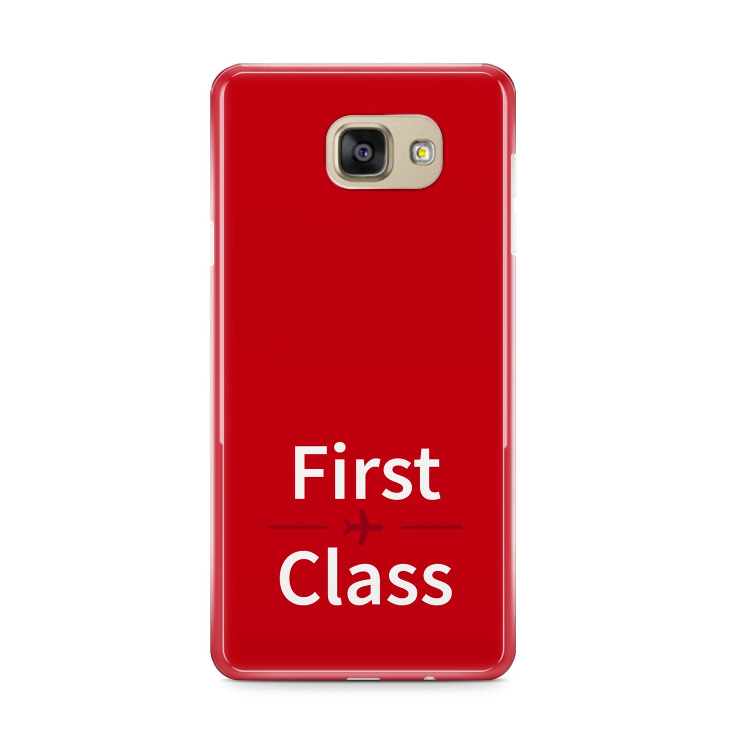 First Class Samsung Galaxy A9 2016 Case on gold phone