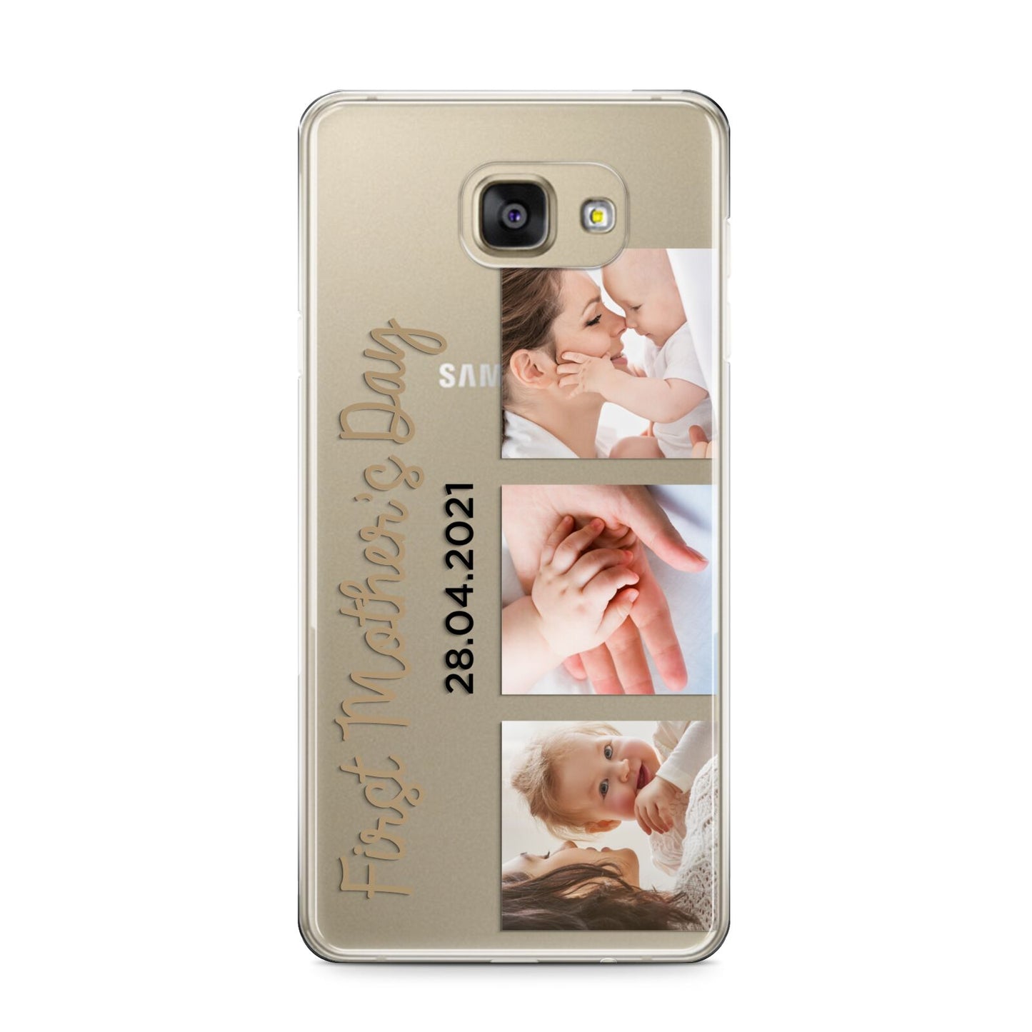 First Mothers Day Photo Samsung Galaxy A9 2016 Case on gold phone