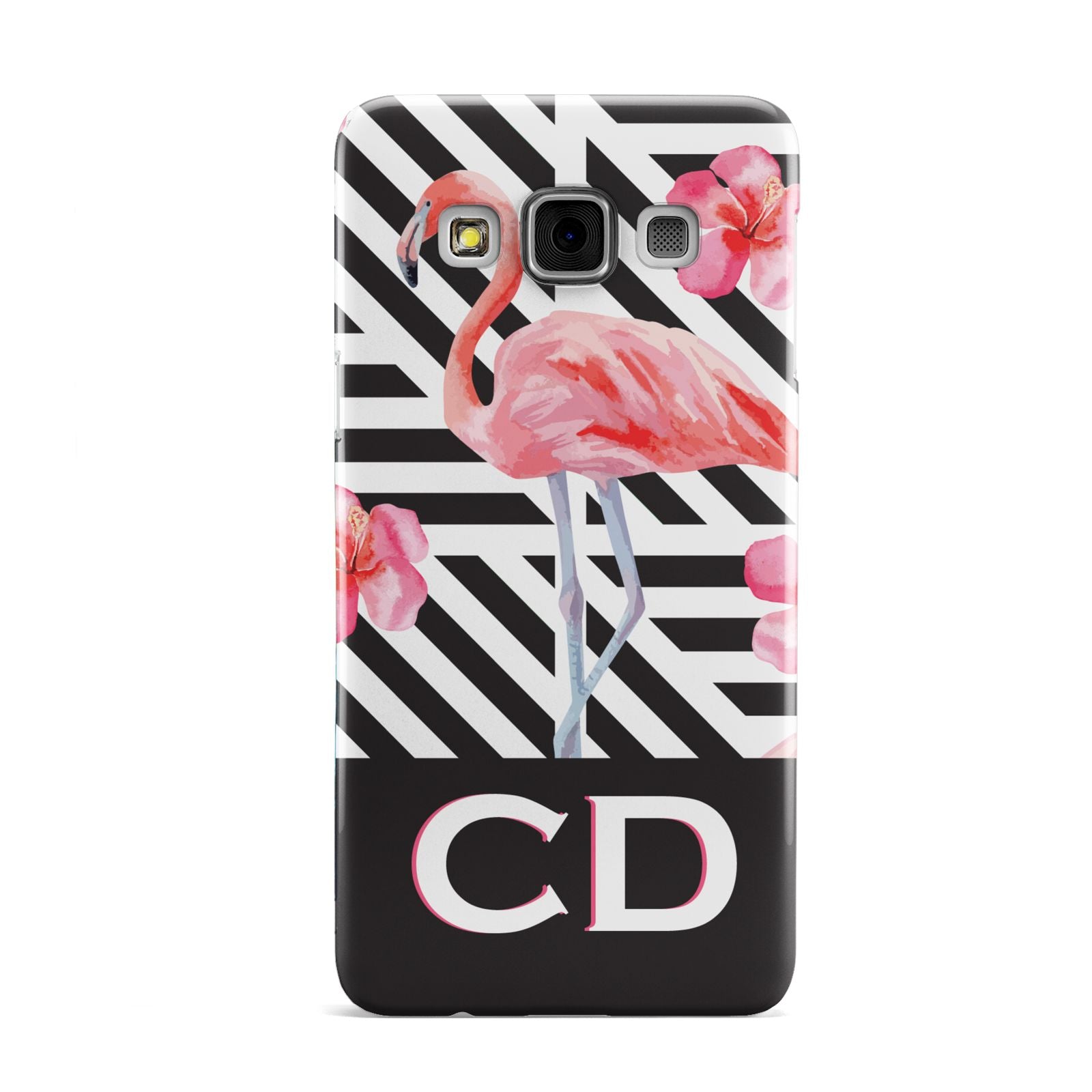 Flamingo Black Geometric Samsung Galaxy A3 Case