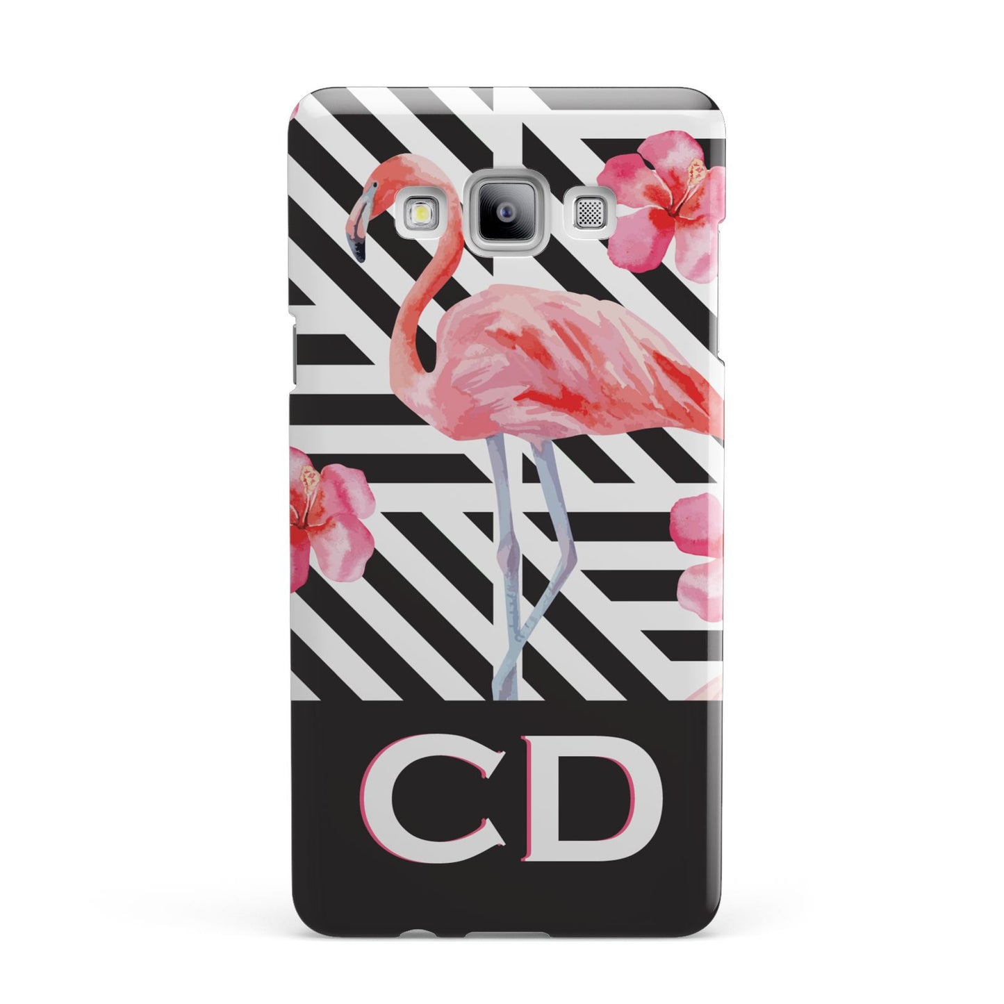 Flamingo Black Geometric Samsung Galaxy A7 2015 Case