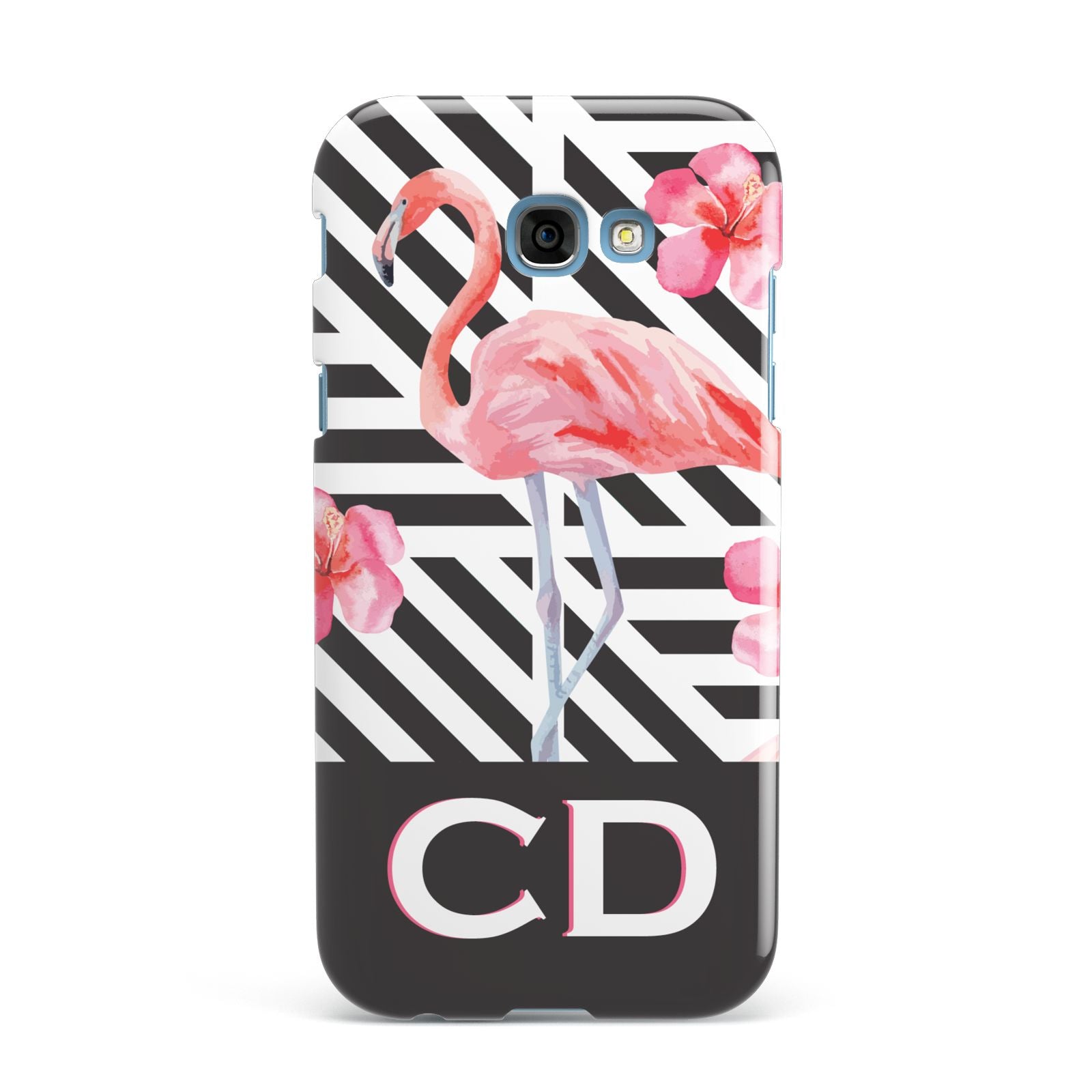 Flamingo Black Geometric Samsung Galaxy A7 2017 Case