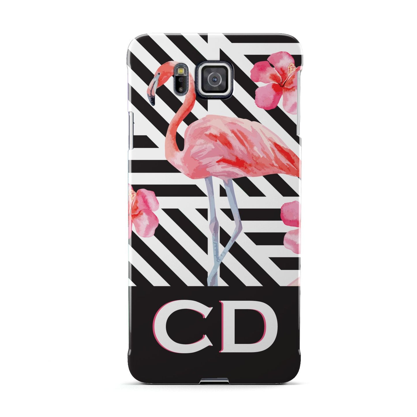 Flamingo Black Geometric Samsung Galaxy Alpha Case