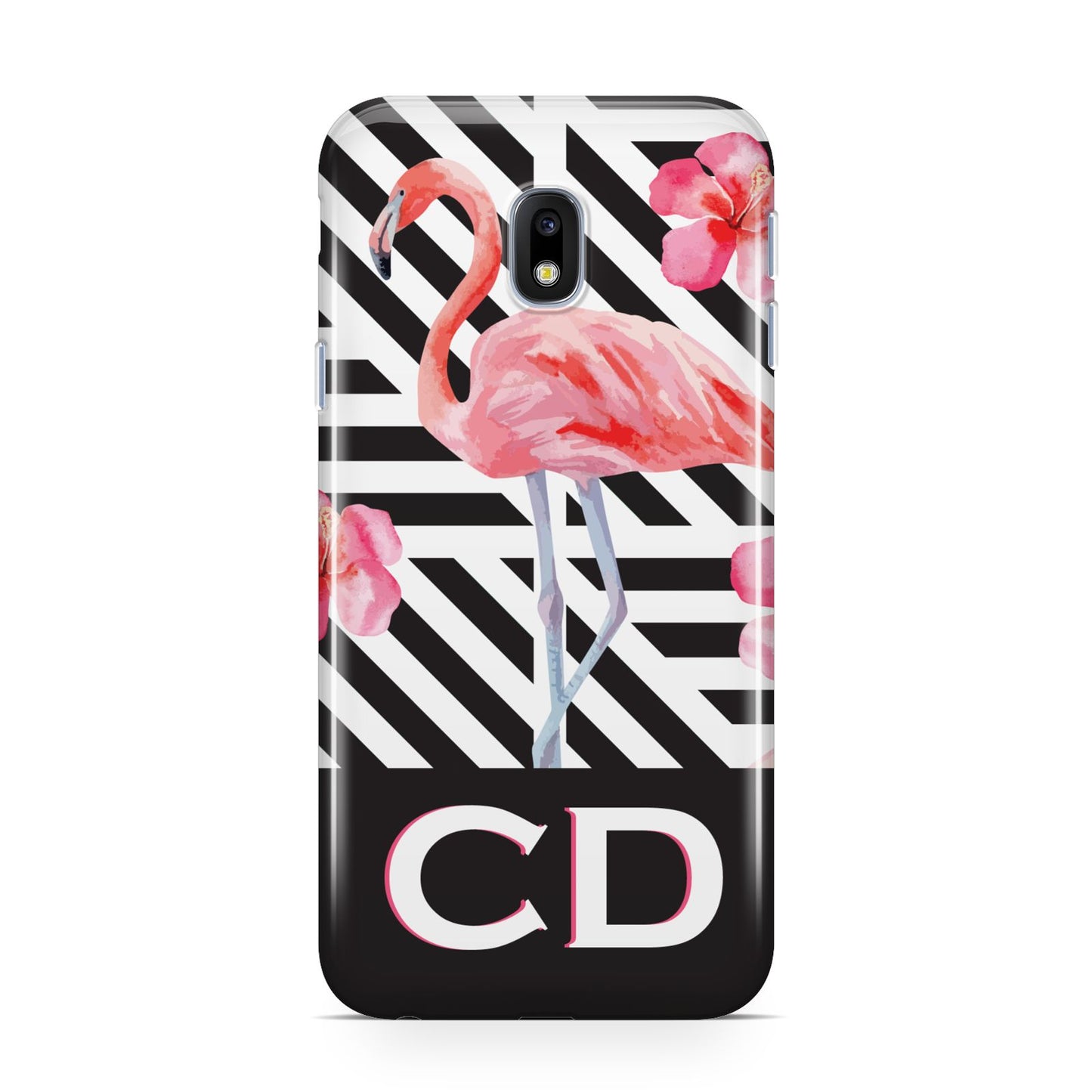 Flamingo Black Geometric Samsung Galaxy J3 2017 Case