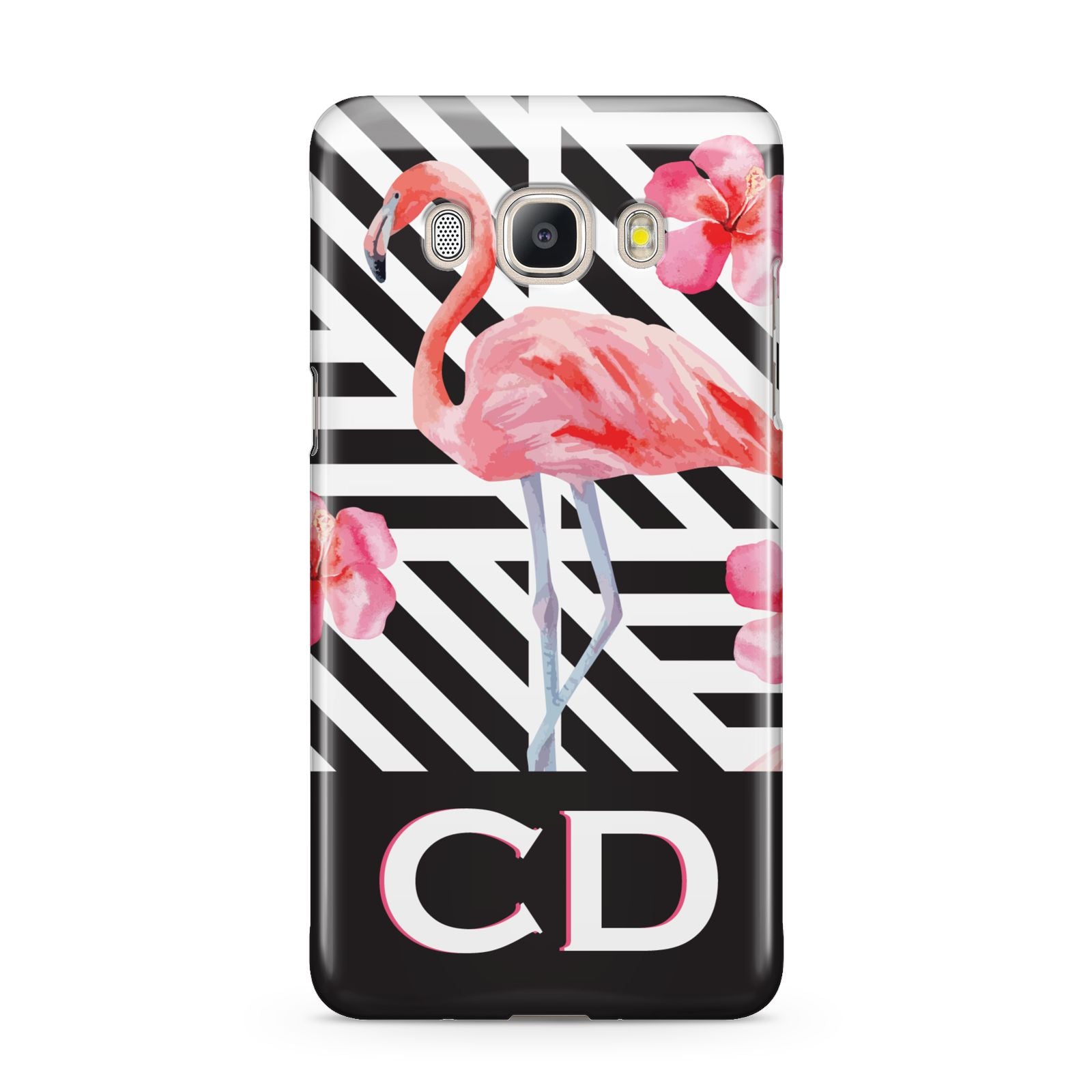 Flamingo Black Geometric Samsung Galaxy J5 2016 Case