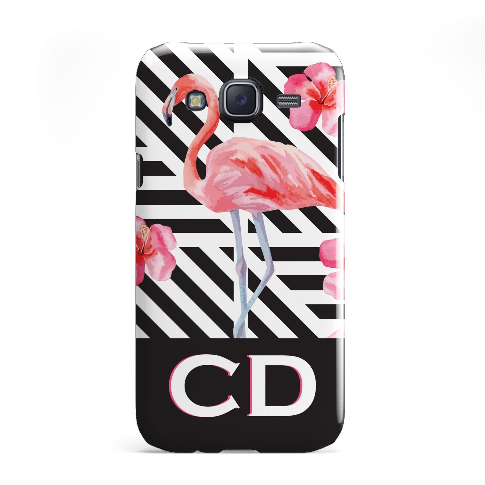 Flamingo Black Geometric Samsung Galaxy J5 Case