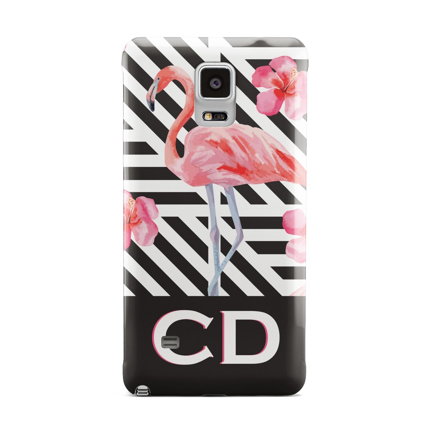 Flamingo Black Geometric Samsung Galaxy Note 4 Case