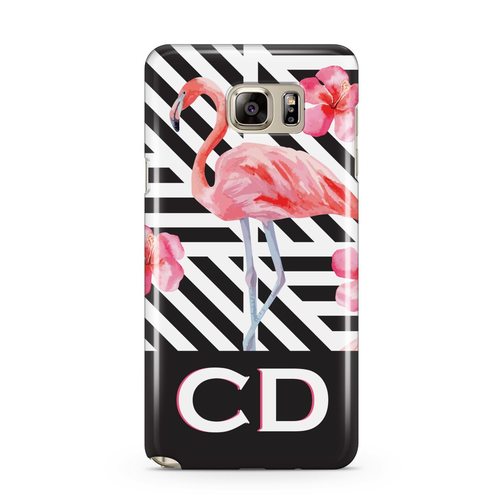 Flamingo Black Geometric Samsung Galaxy Note 5 Case