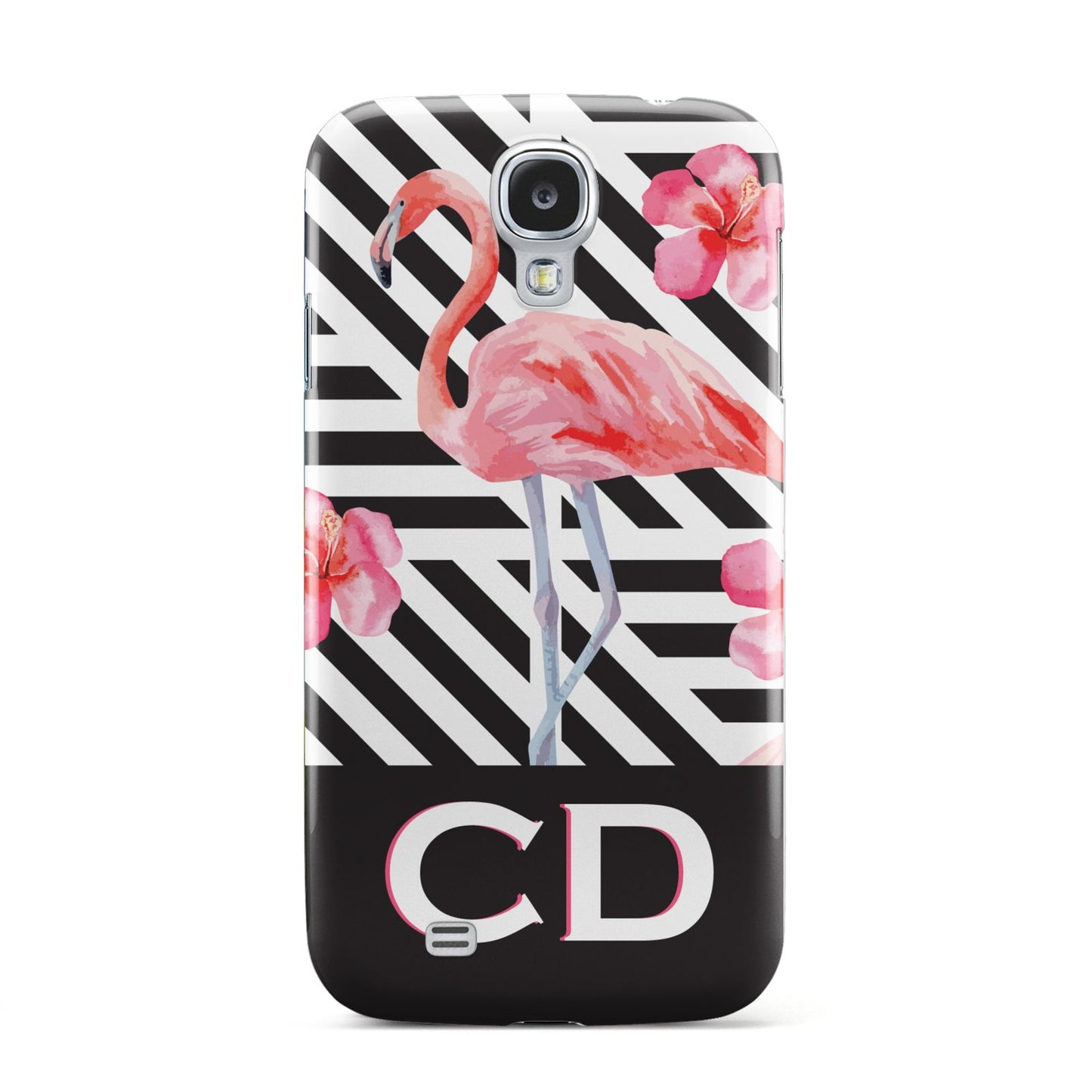 Flamingo Black Geometric Samsung Galaxy S4 Case