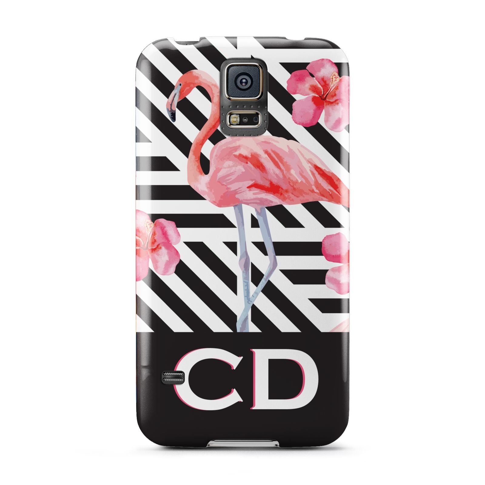 Flamingo Black Geometric Samsung Galaxy S5 Case