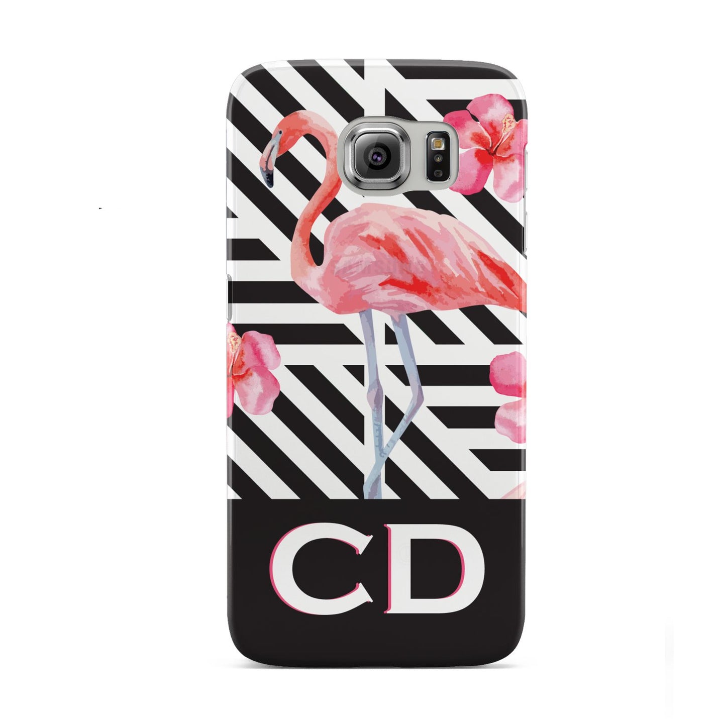 Flamingo Black Geometric Samsung Galaxy S6 Case