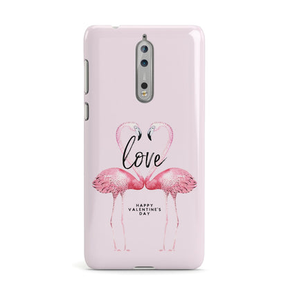 Flamingo Valentines Day Nokia Case