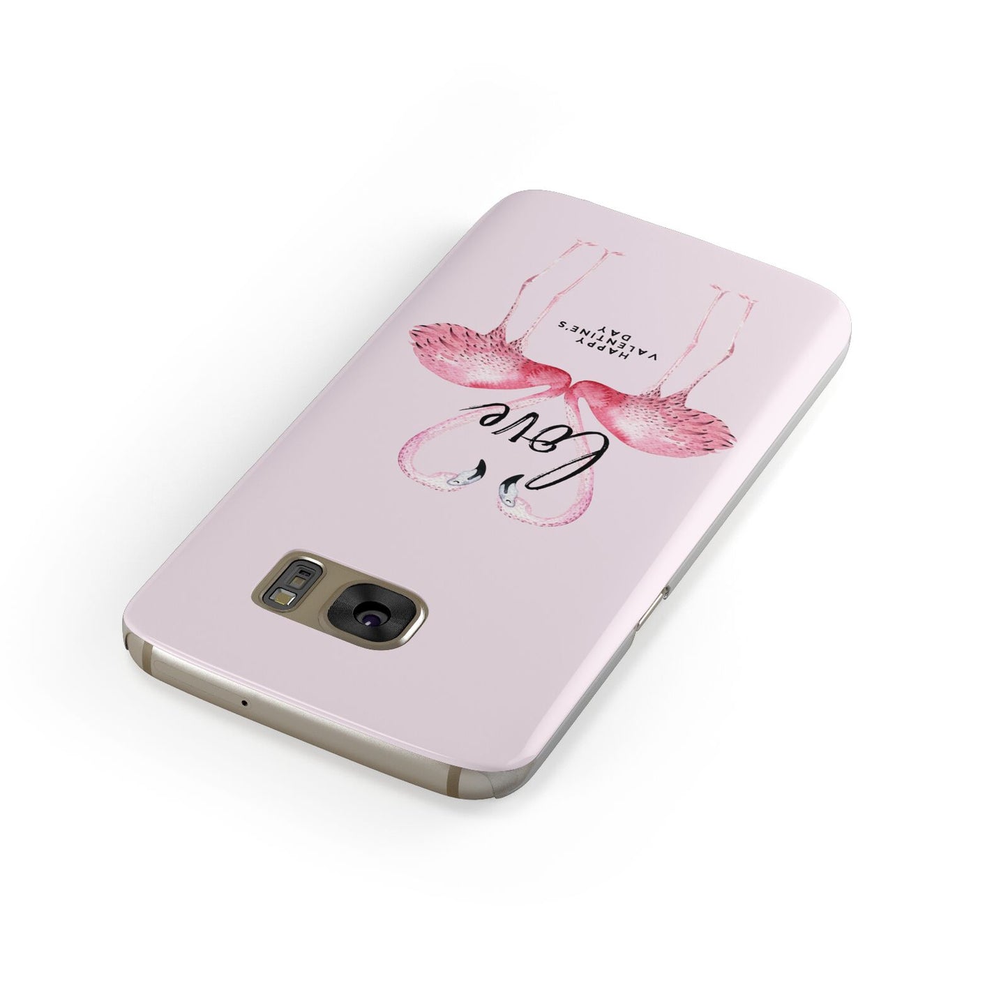 Flamingo Valentines Day Samsung Galaxy Case Front Close Up