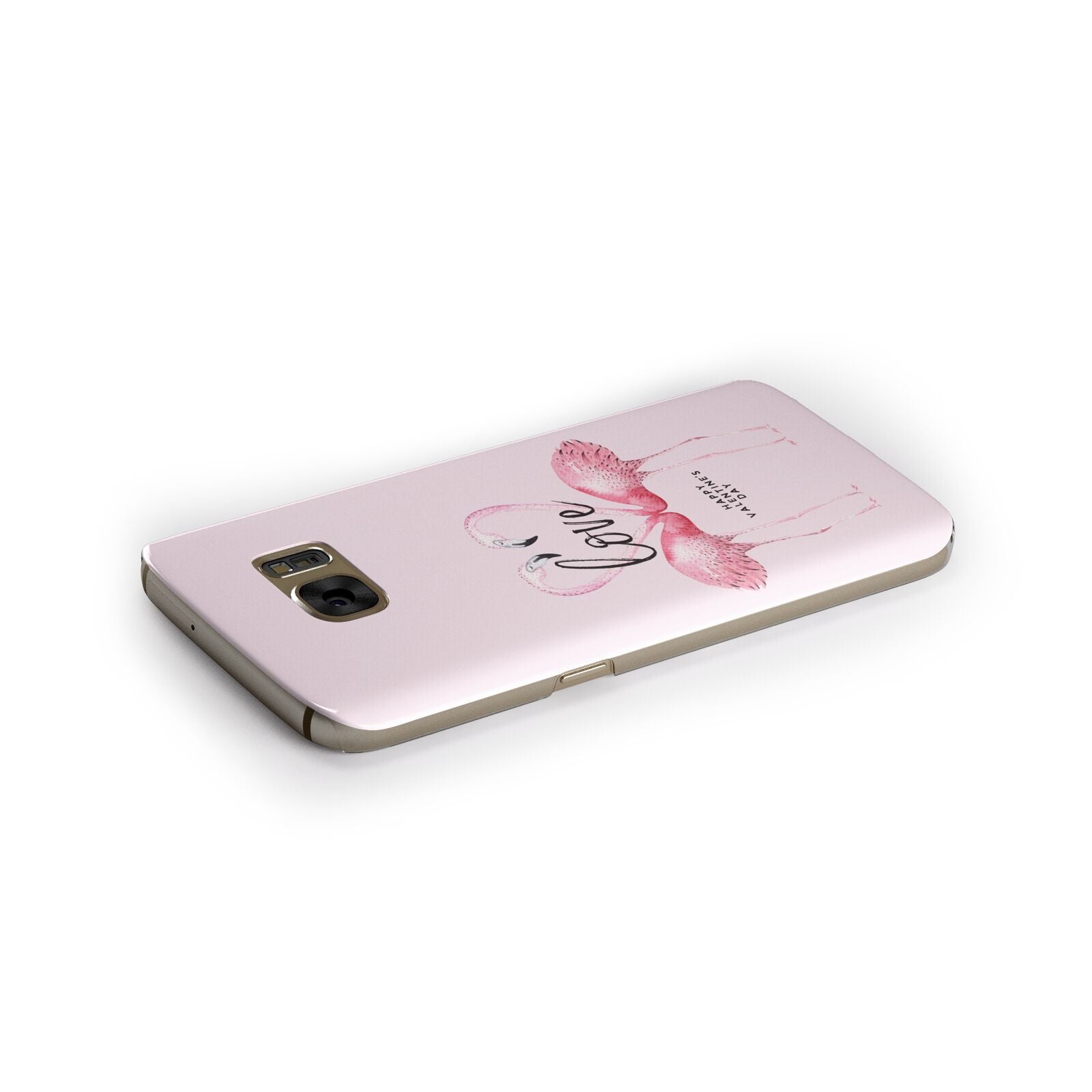 Flamingo Valentines Day Samsung Galaxy Case Side Close Up