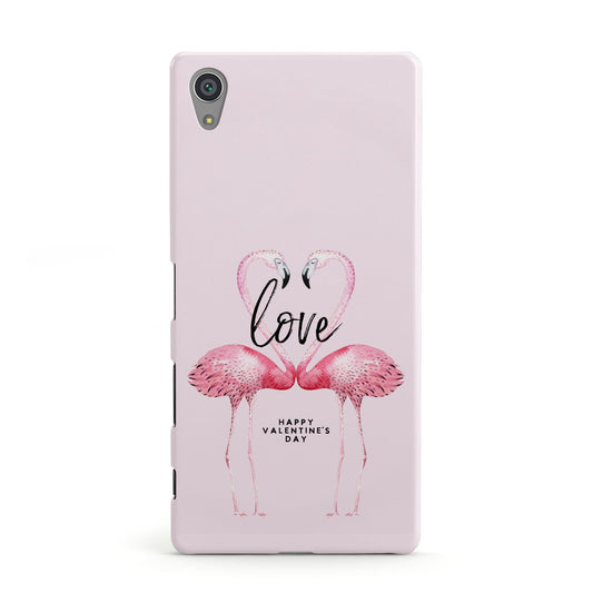 Flamingo Valentines Day Sony Xperia Case