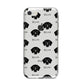 Flat Coated Retriever Icon with Name iPhone 8 Bumper Case on Silver iPhone