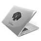 Flat Coated Retriever Personalised Apple MacBook Case Side View