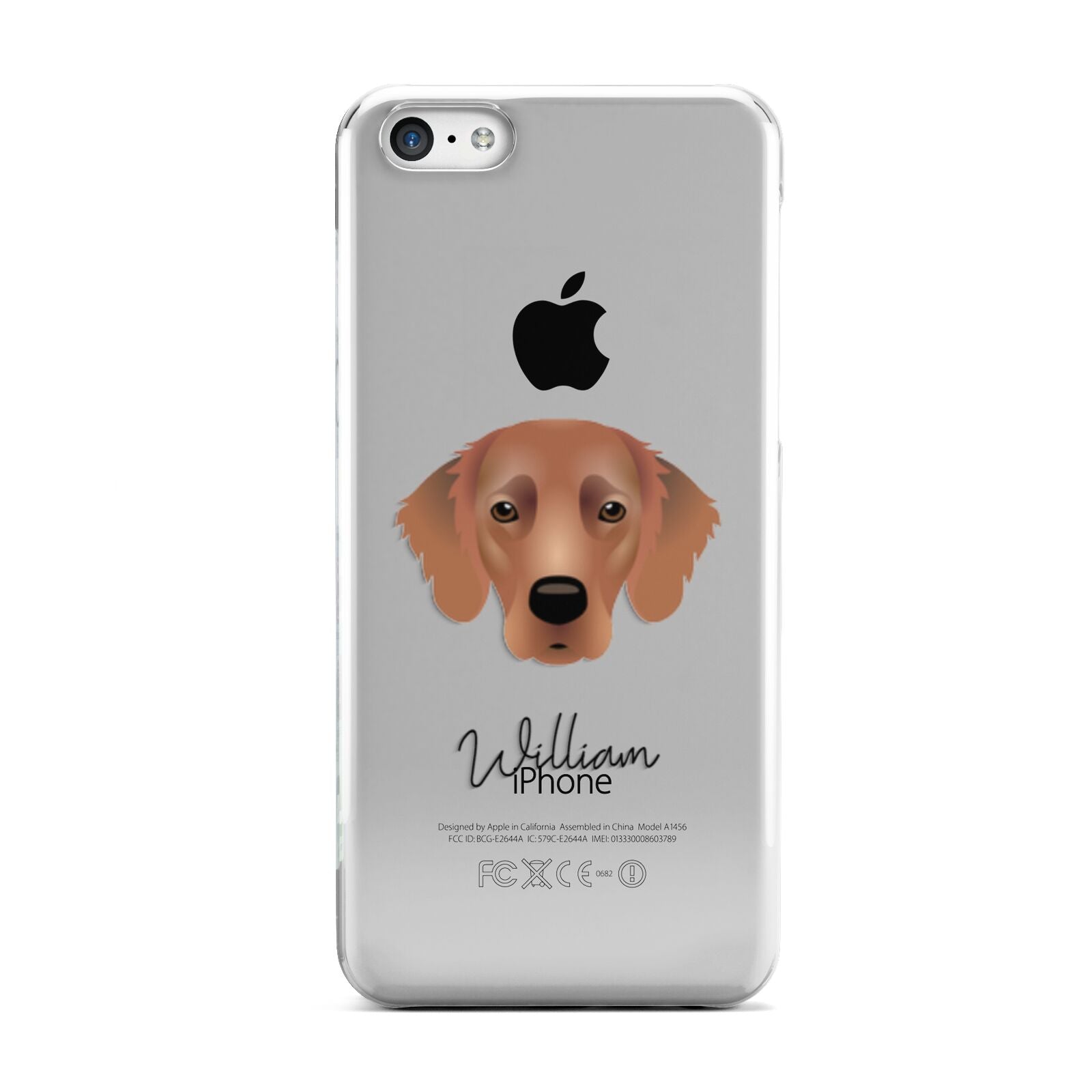 Flat Coated Retriever Personalised Apple iPhone 5c Case