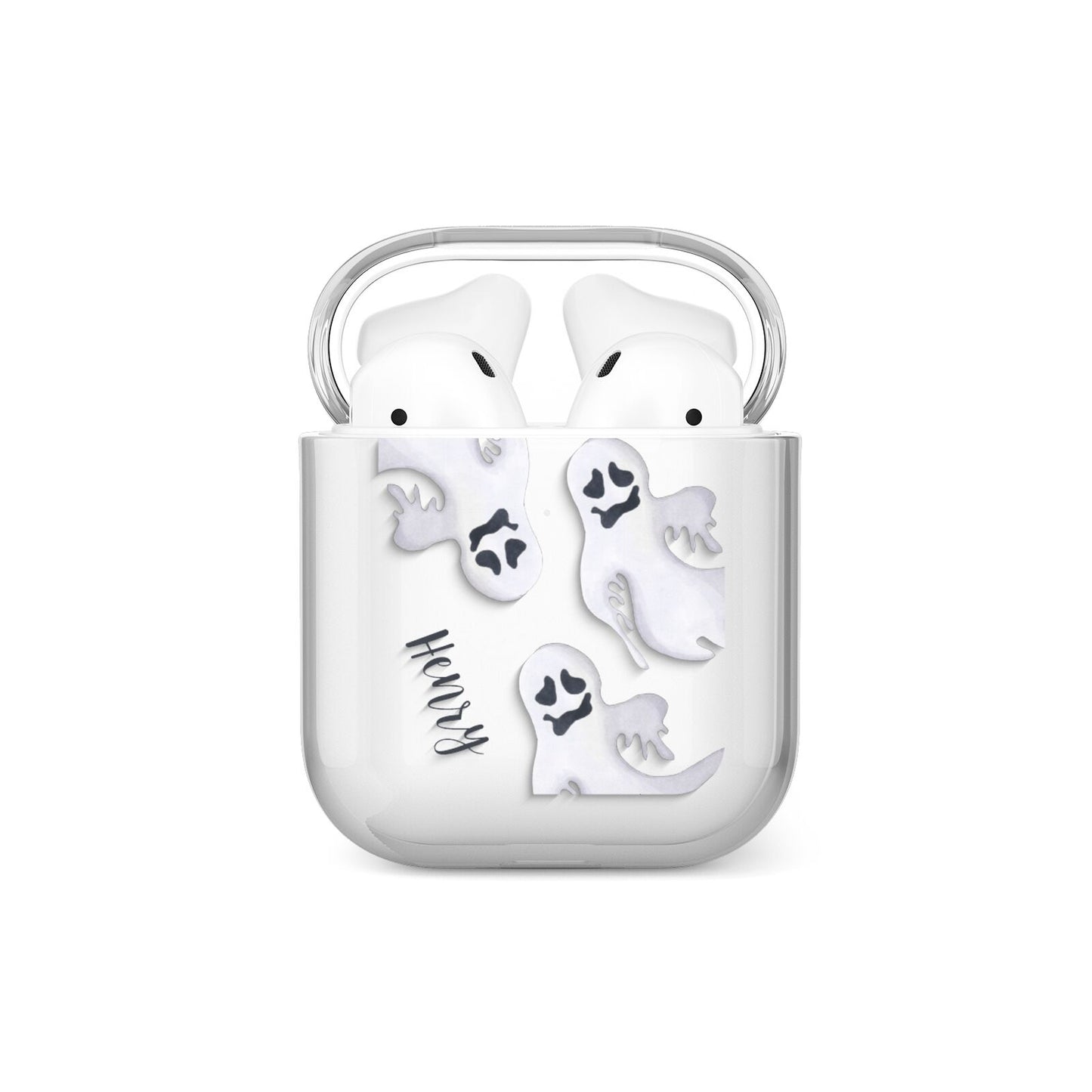 Floaty Ghosts Personalised AirPods Case