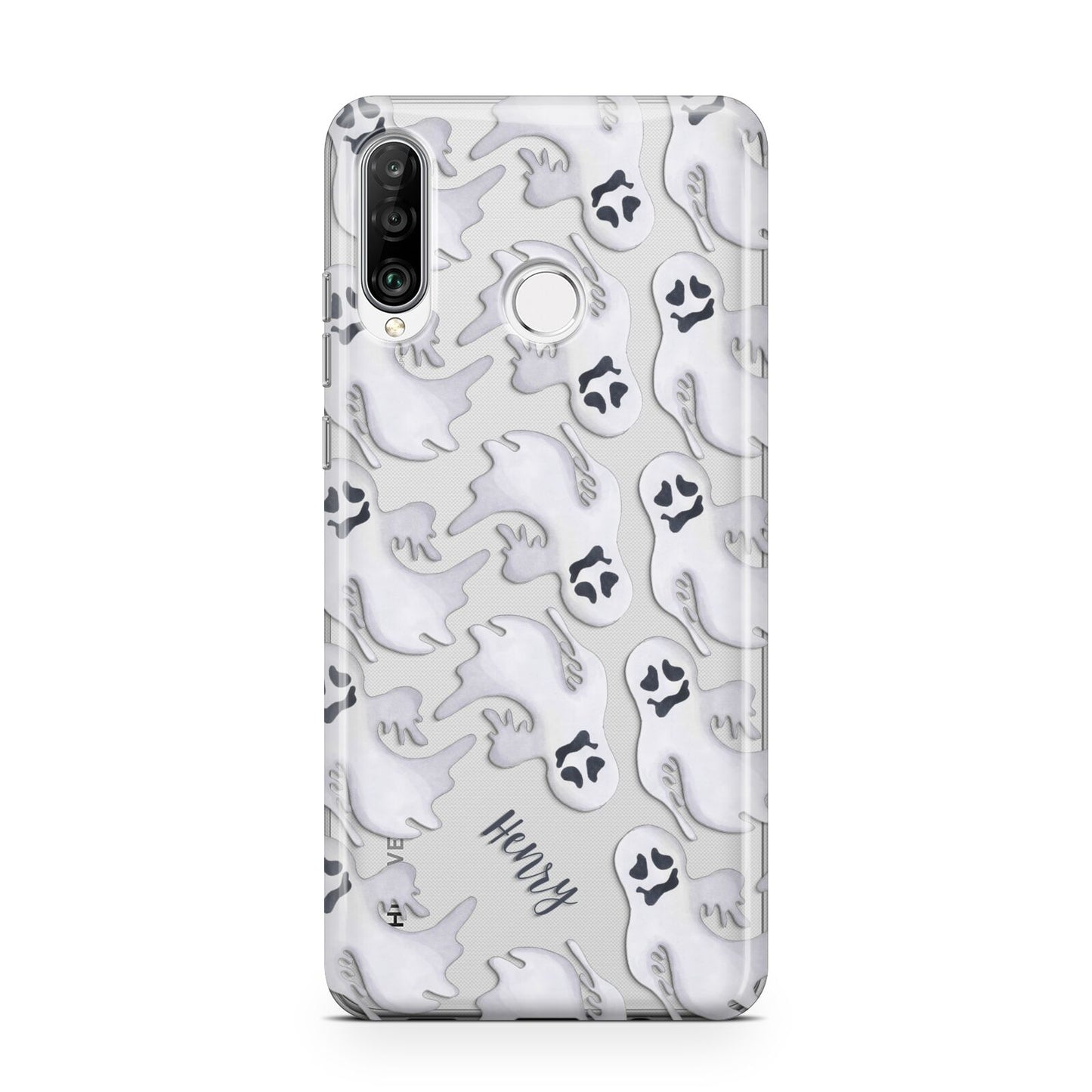 Floaty Ghosts Personalised Huawei P30 Lite Phone Case