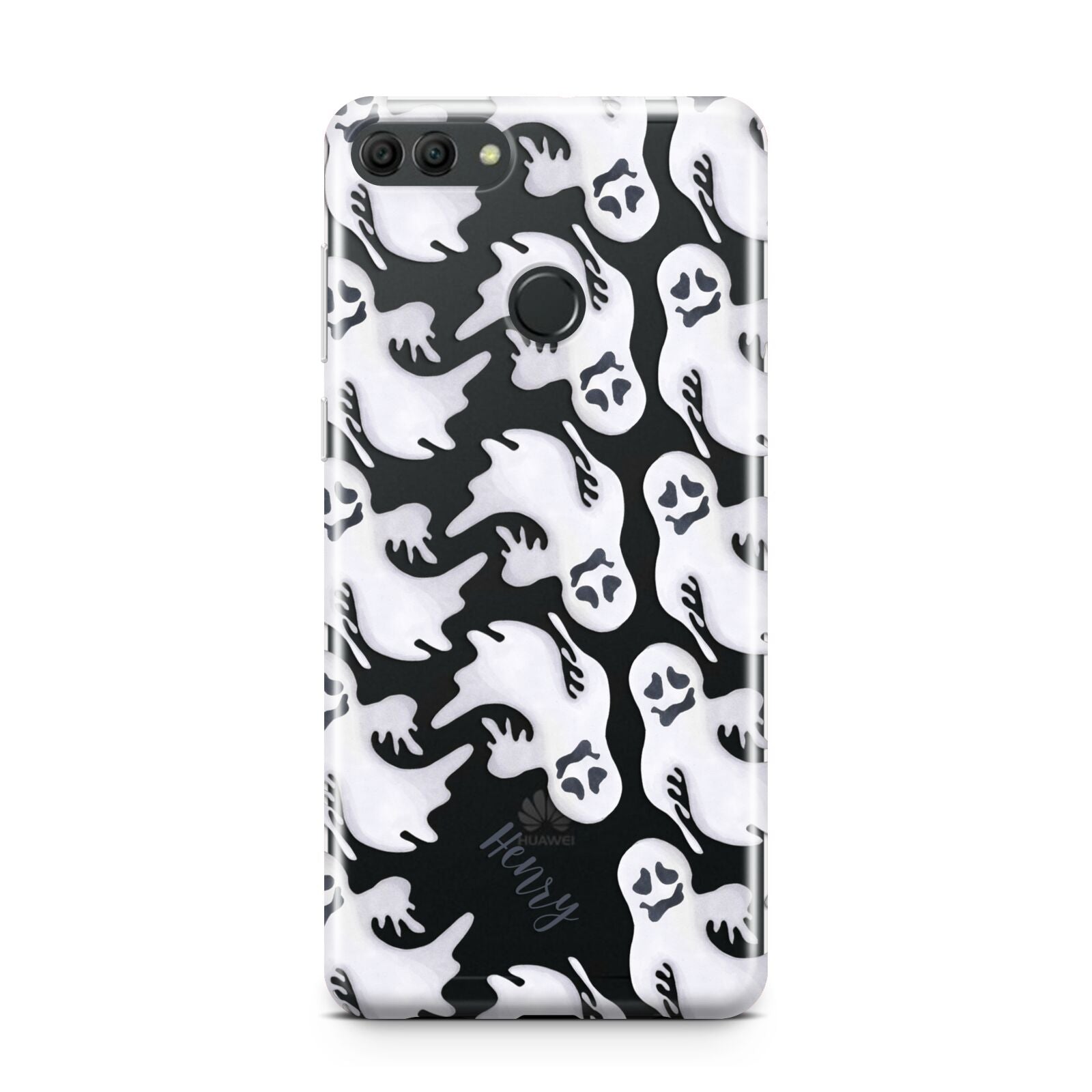 Floaty Ghosts Personalised Huawei Y9 2018