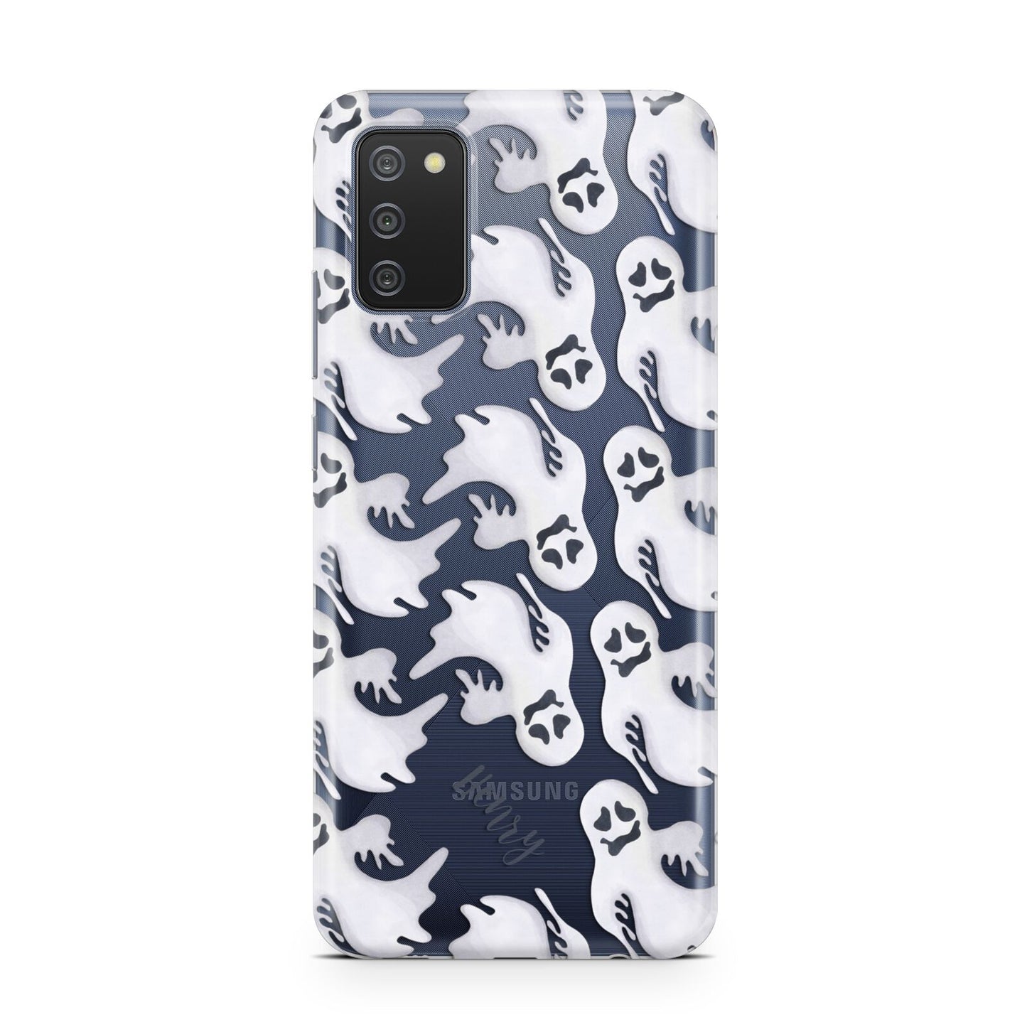 Floaty Ghosts Personalised Samsung A02s Case