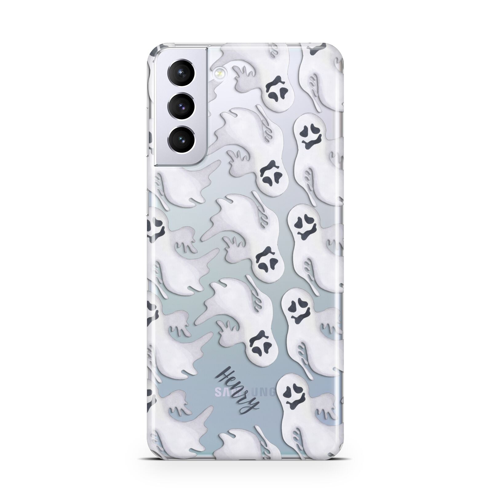 Floaty Ghosts Personalised Samsung S21 Plus Case