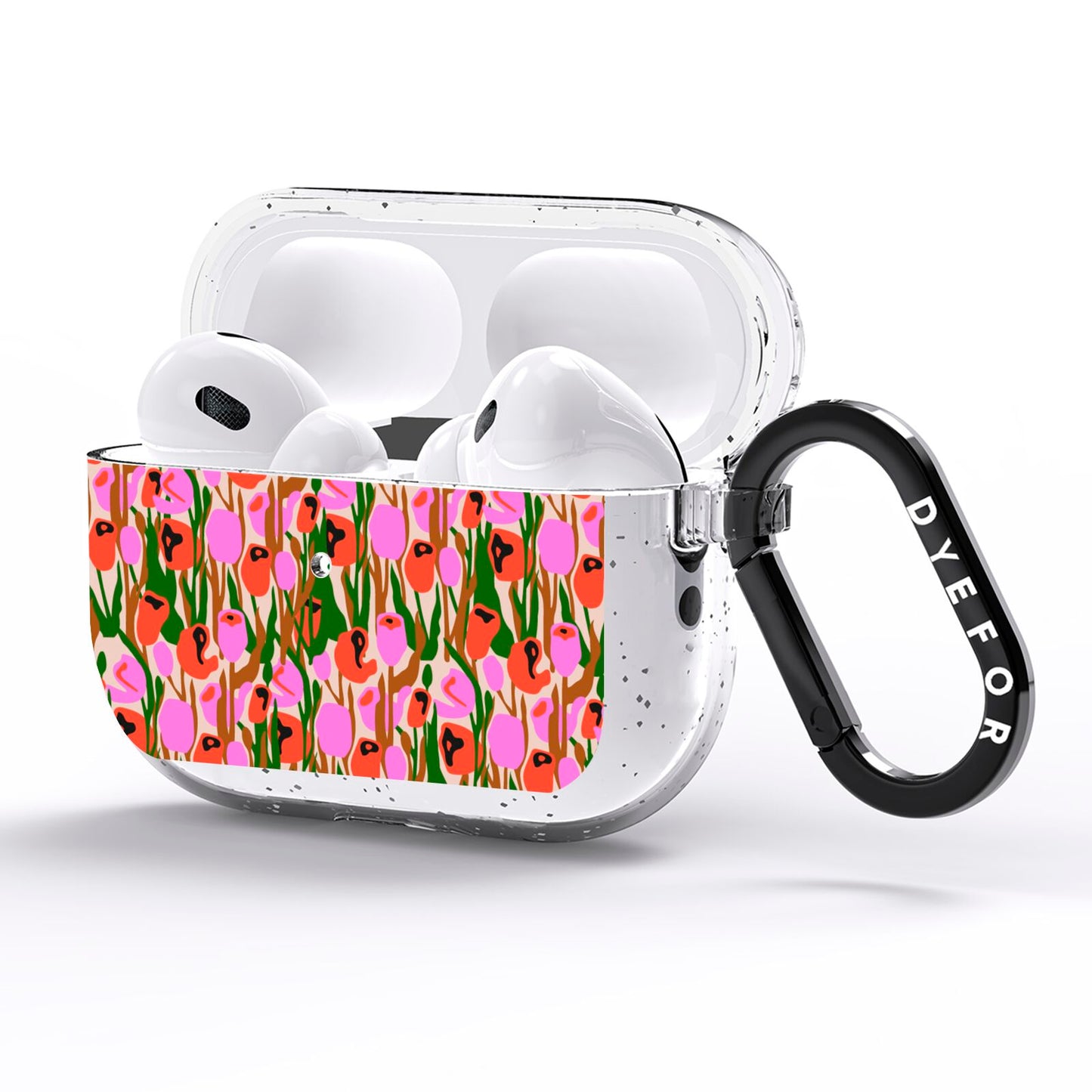 Floral AirPods Pro Glitter Case Side Image