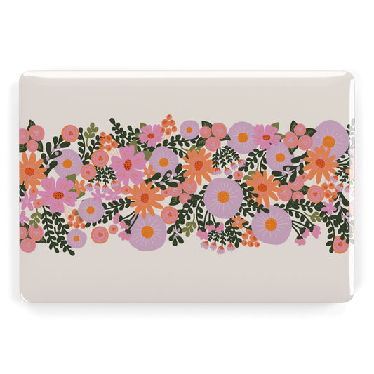 Floral Banner Pattern Apple MacBook Case