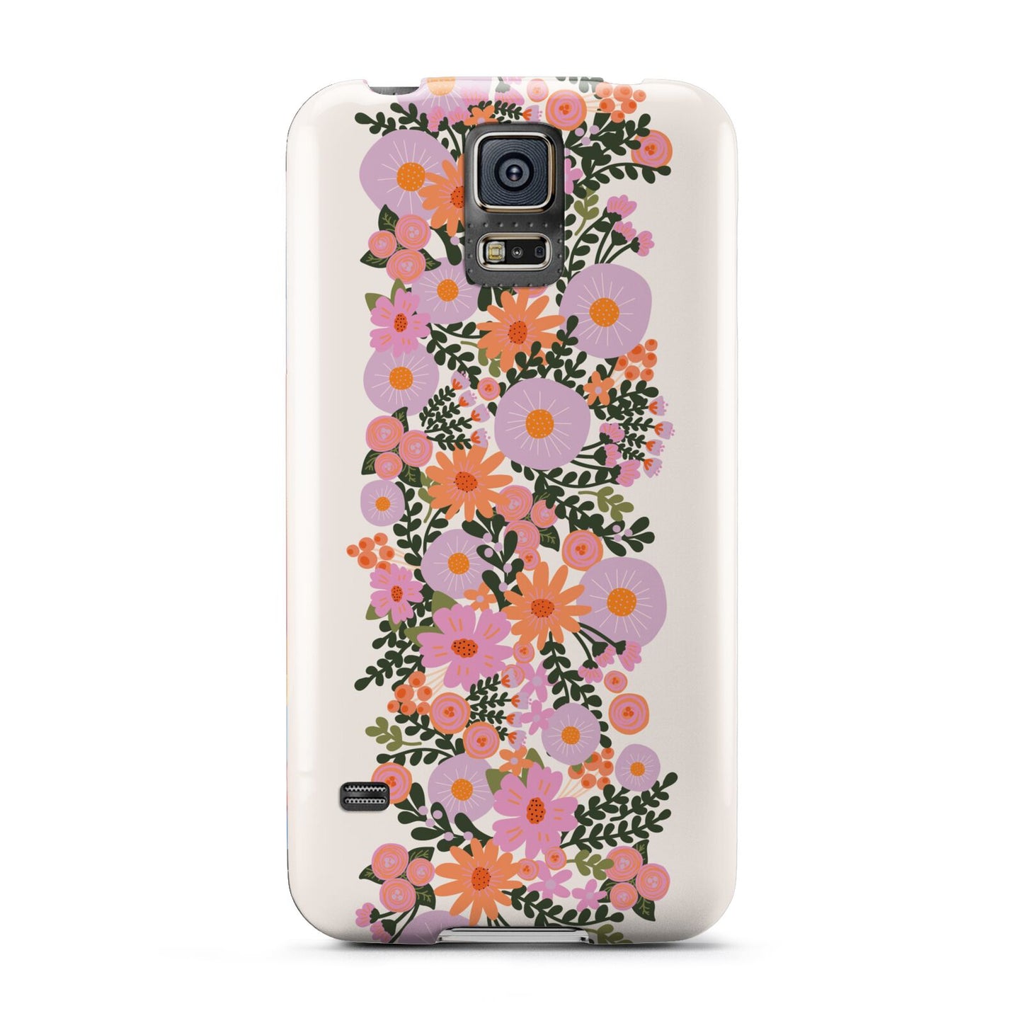 Floral Banner Pattern Samsung Galaxy S5 Case