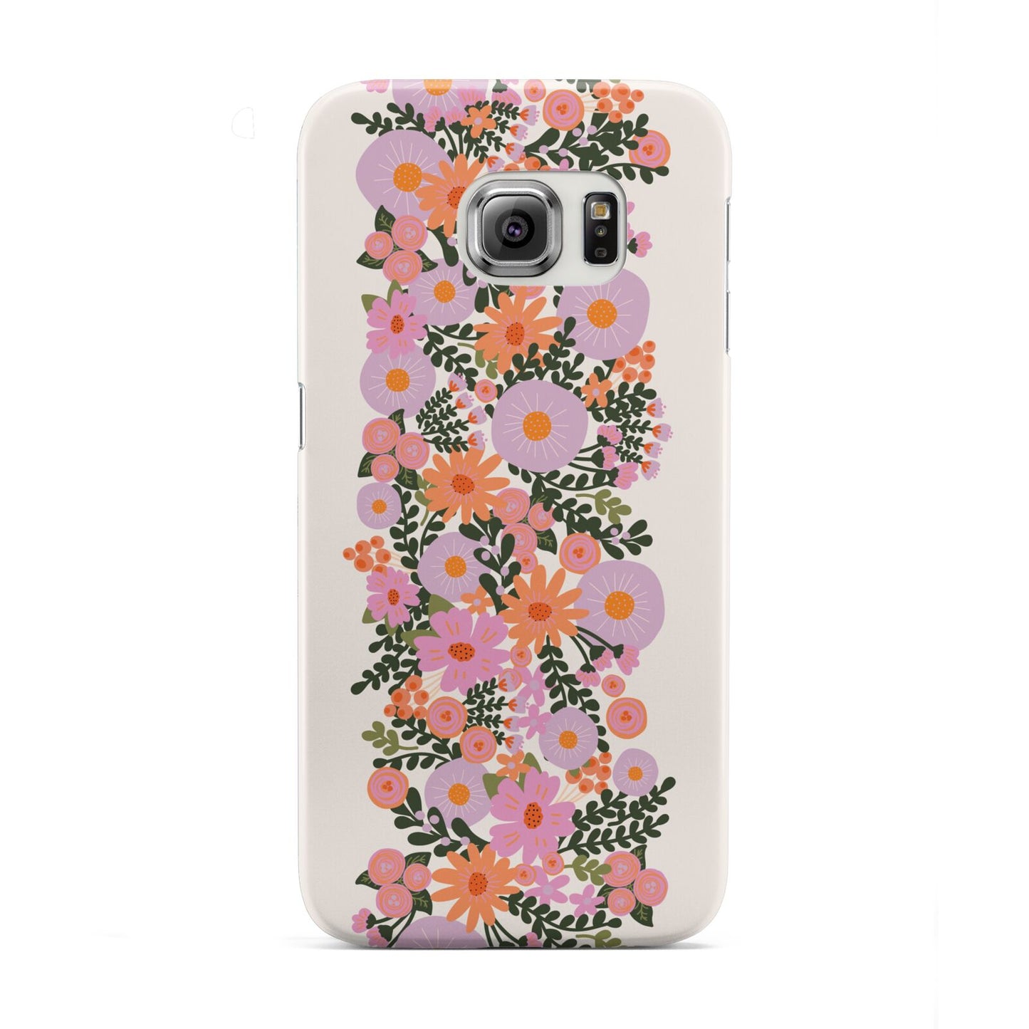 Floral Banner Pattern Samsung Galaxy S6 Edge Case