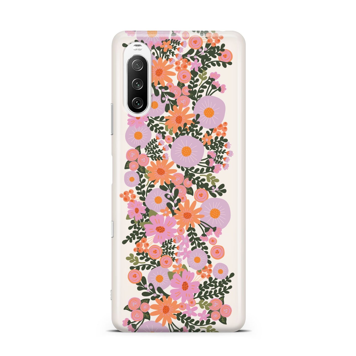 Floral Banner Pattern Sony Xperia 10 III Case