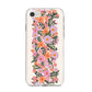 Floral Banner Pattern iPhone 8 Bumper Case on Silver iPhone