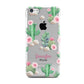 Floral Cactus Print with Name Apple iPhone 5c Case