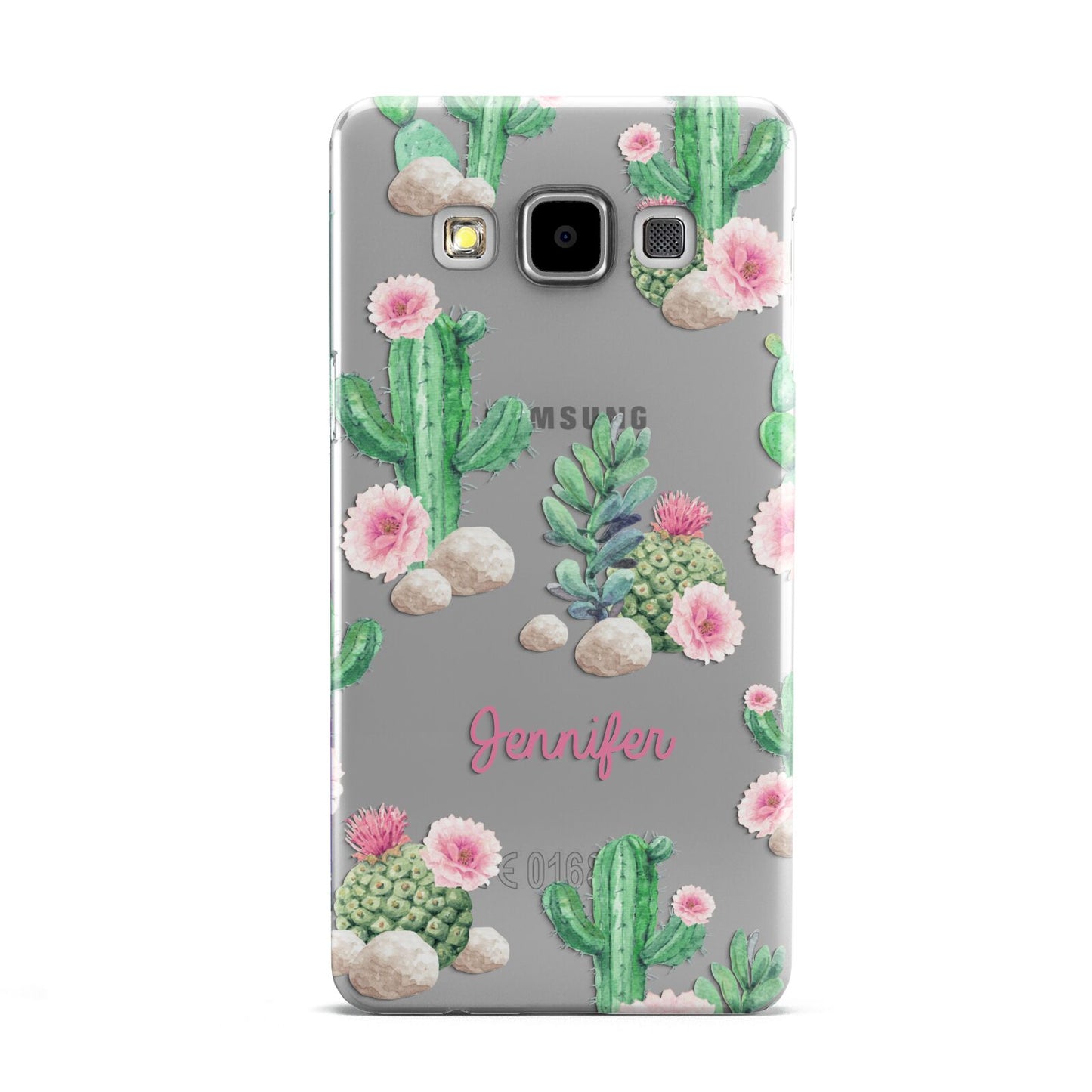 Floral Cactus Print with Name Samsung Galaxy A5 Case