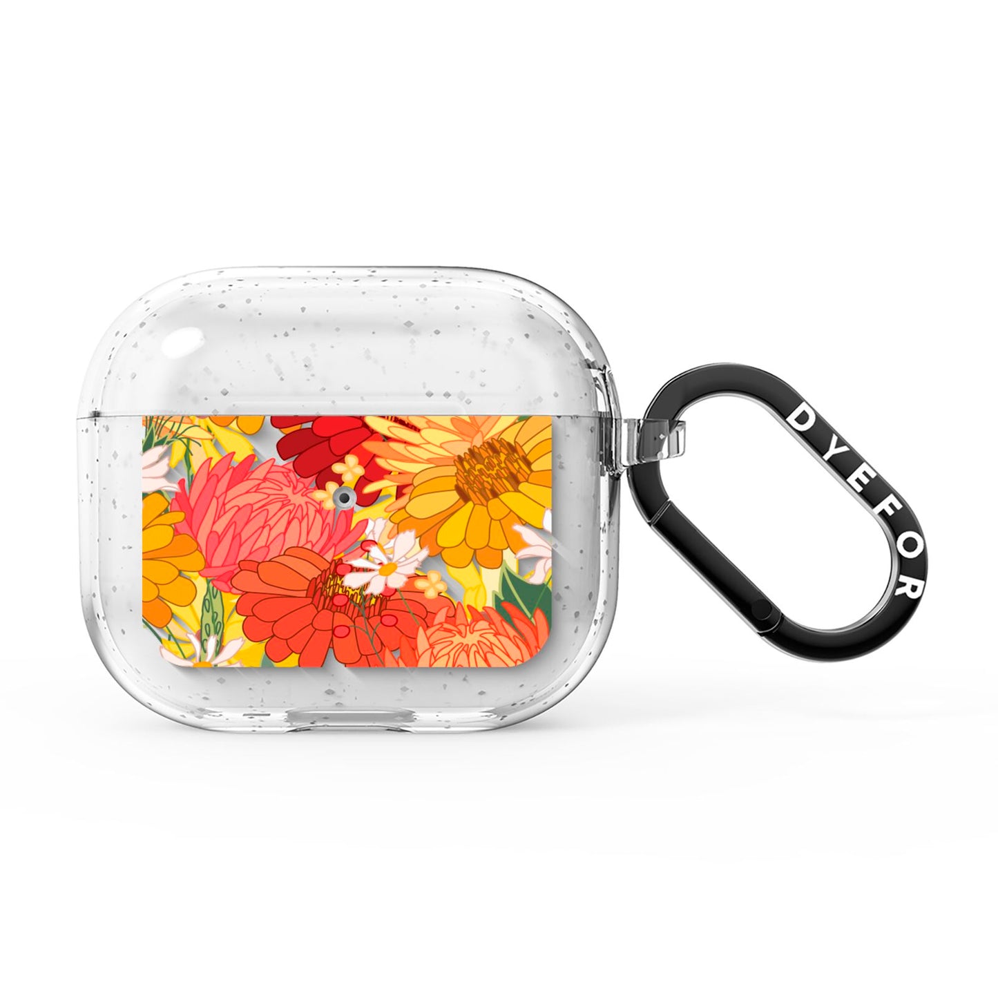 Floral Gerbera AirPods Glitter Case 3rd Gen