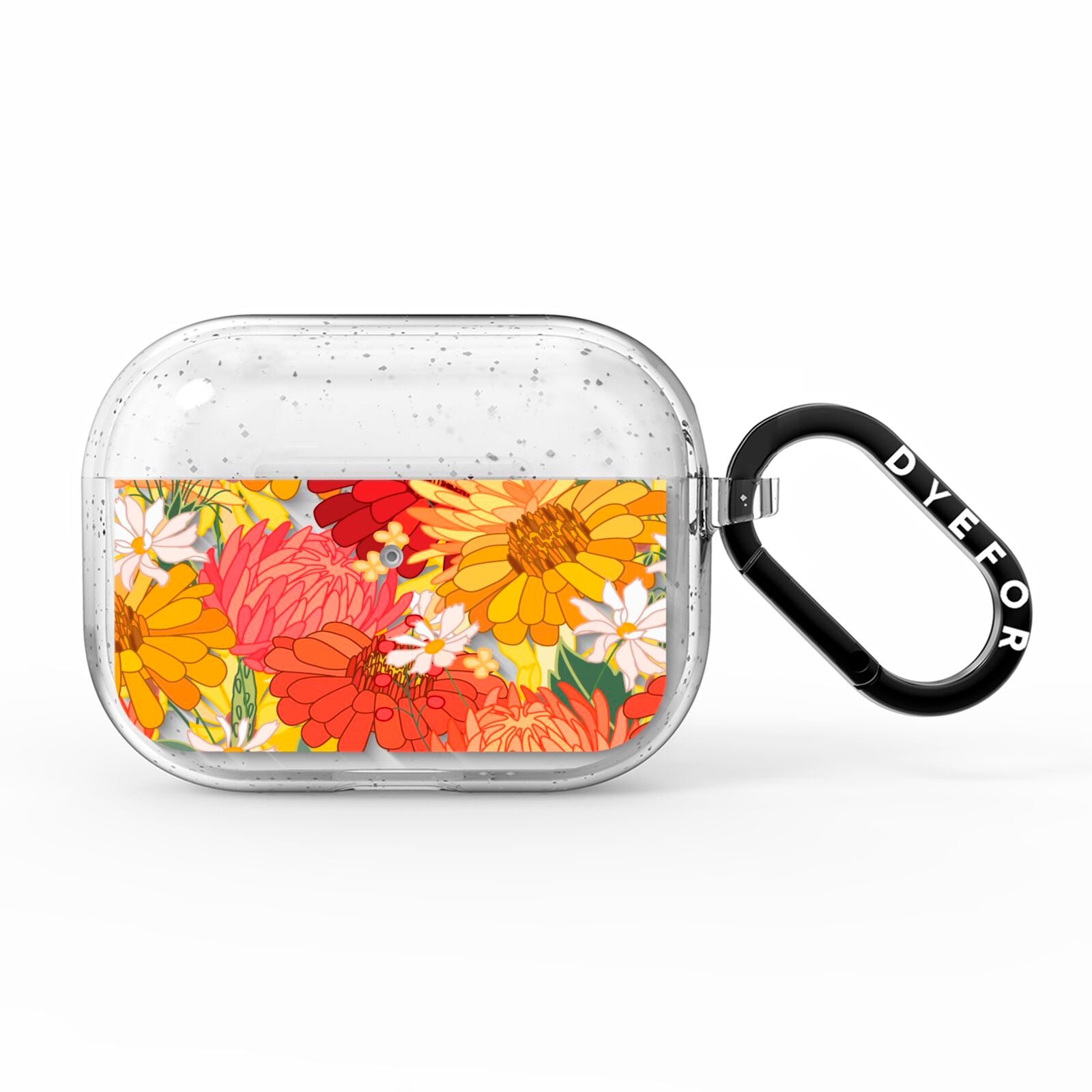 Floral Gerbera AirPods Pro Glitter Case