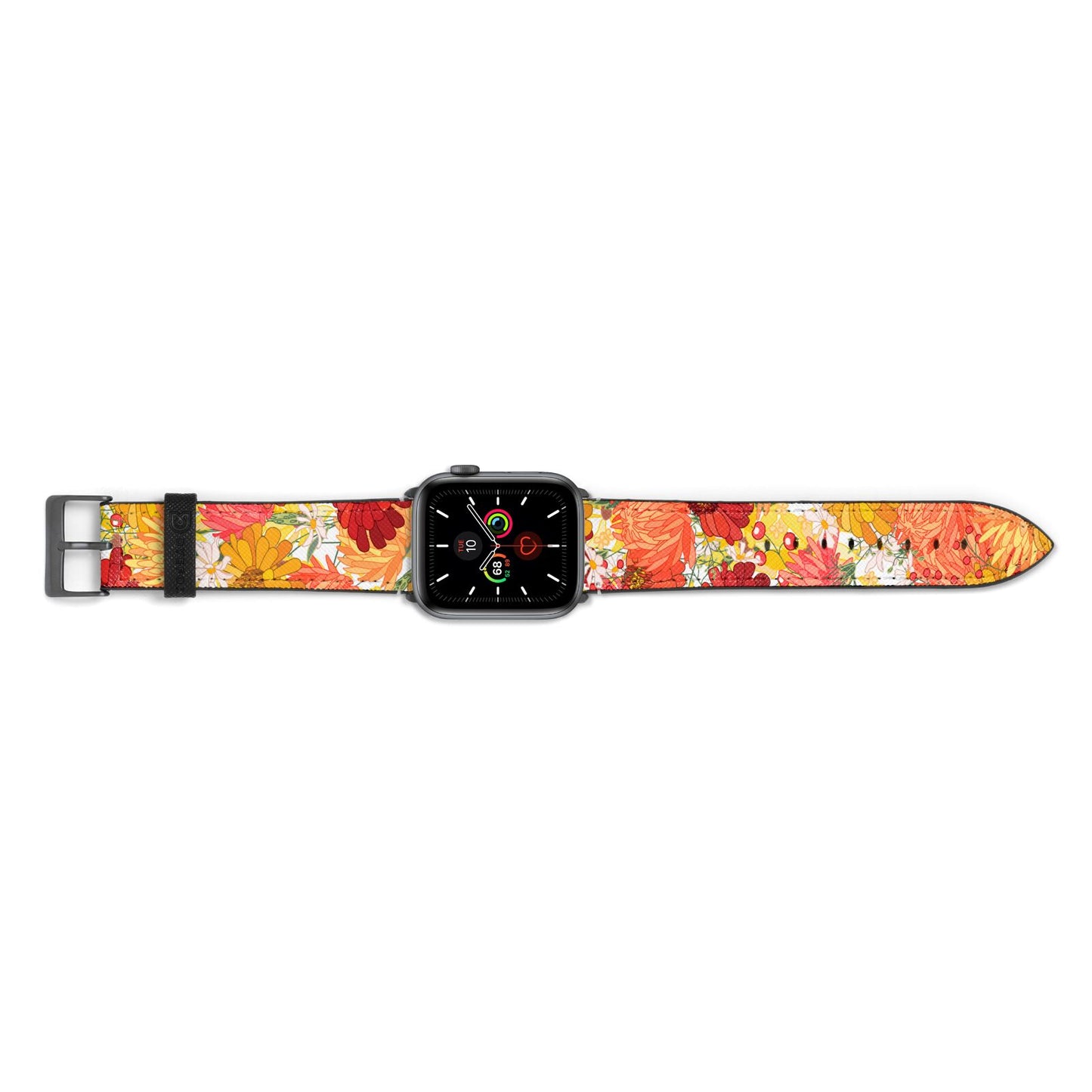 Floral Gerbera Apple Watch Strap Landscape Image Space Grey Hardware