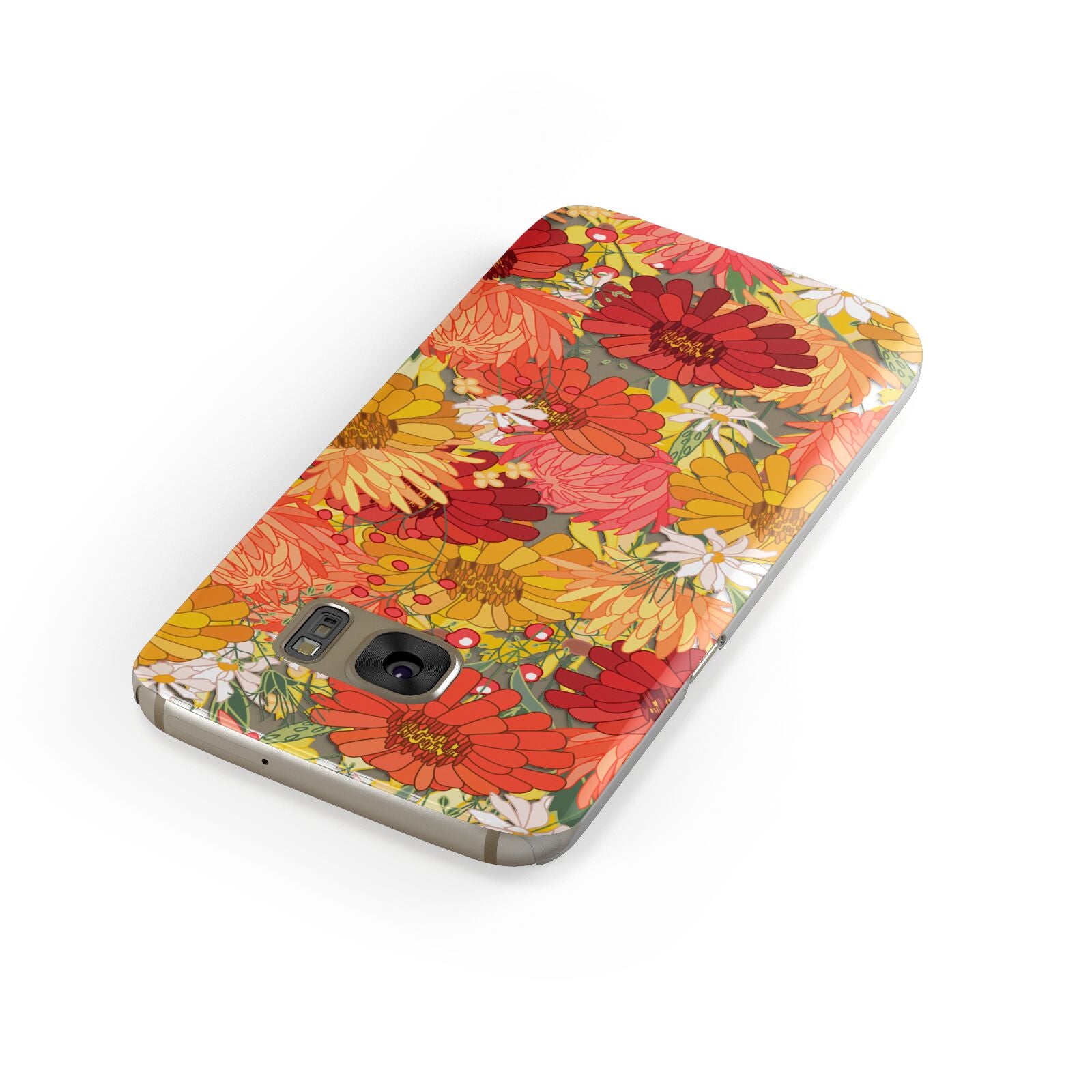 Floral Gerbera Samsung Galaxy Case Front Close Up